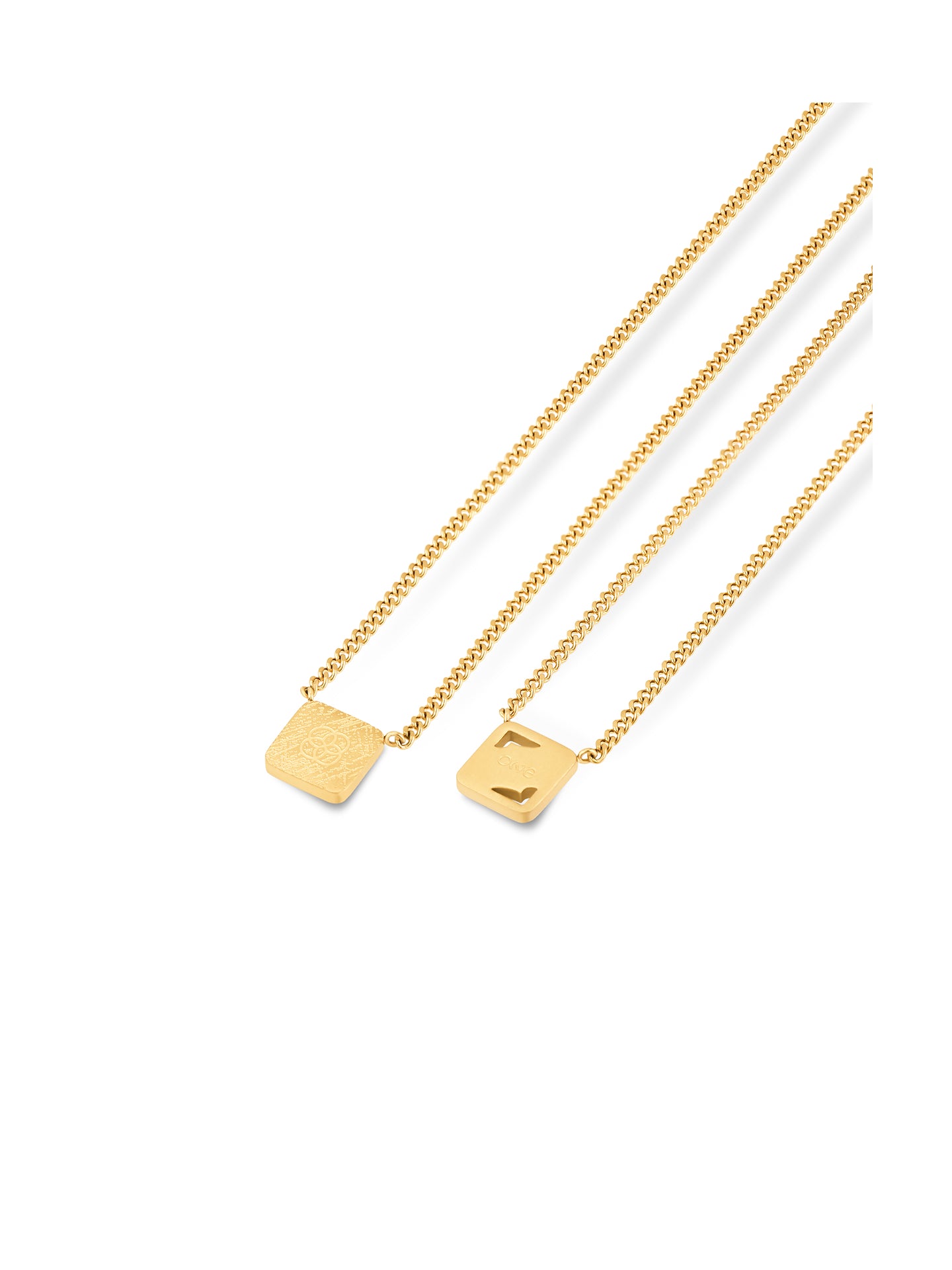 Colar Escapulário One Men Shield Gold - OAMN5105SG