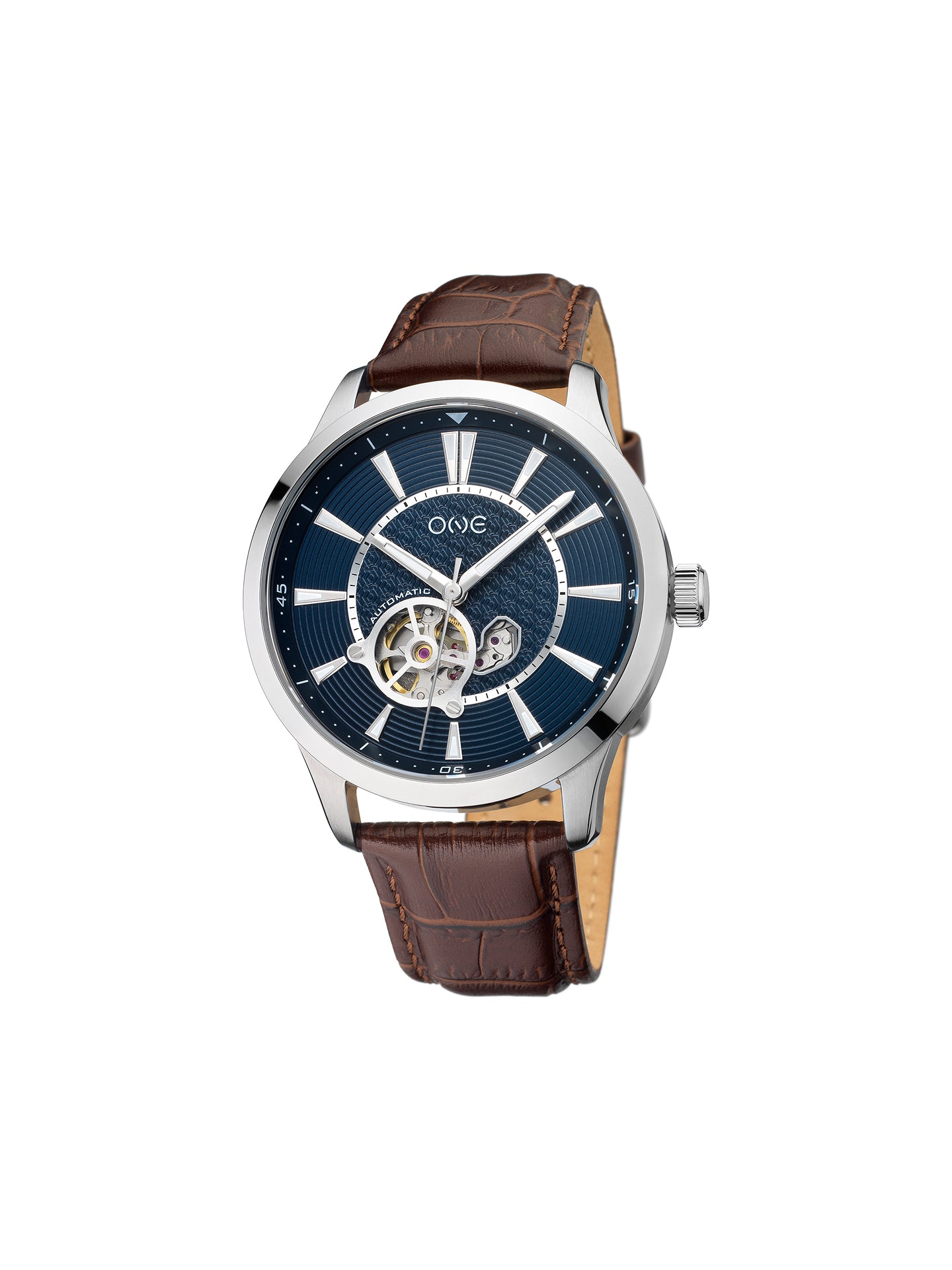 One Blue Caravel Automatic Watch