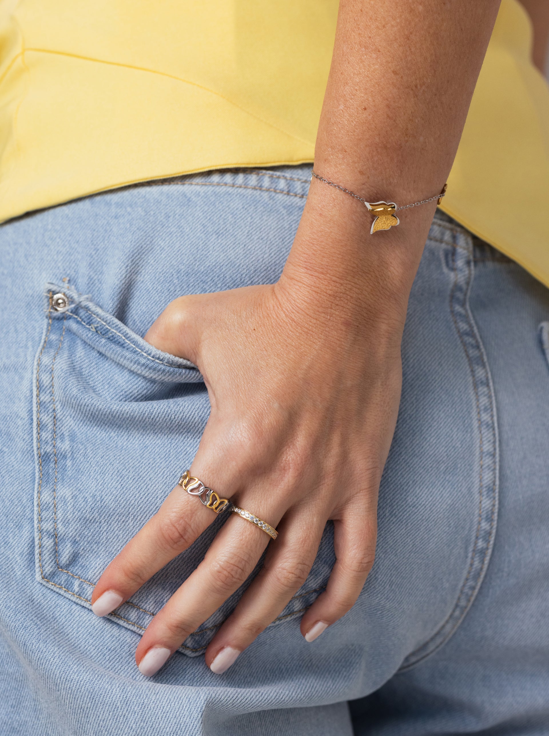 Pulseira One Butterfly Duo - OJBB01SG