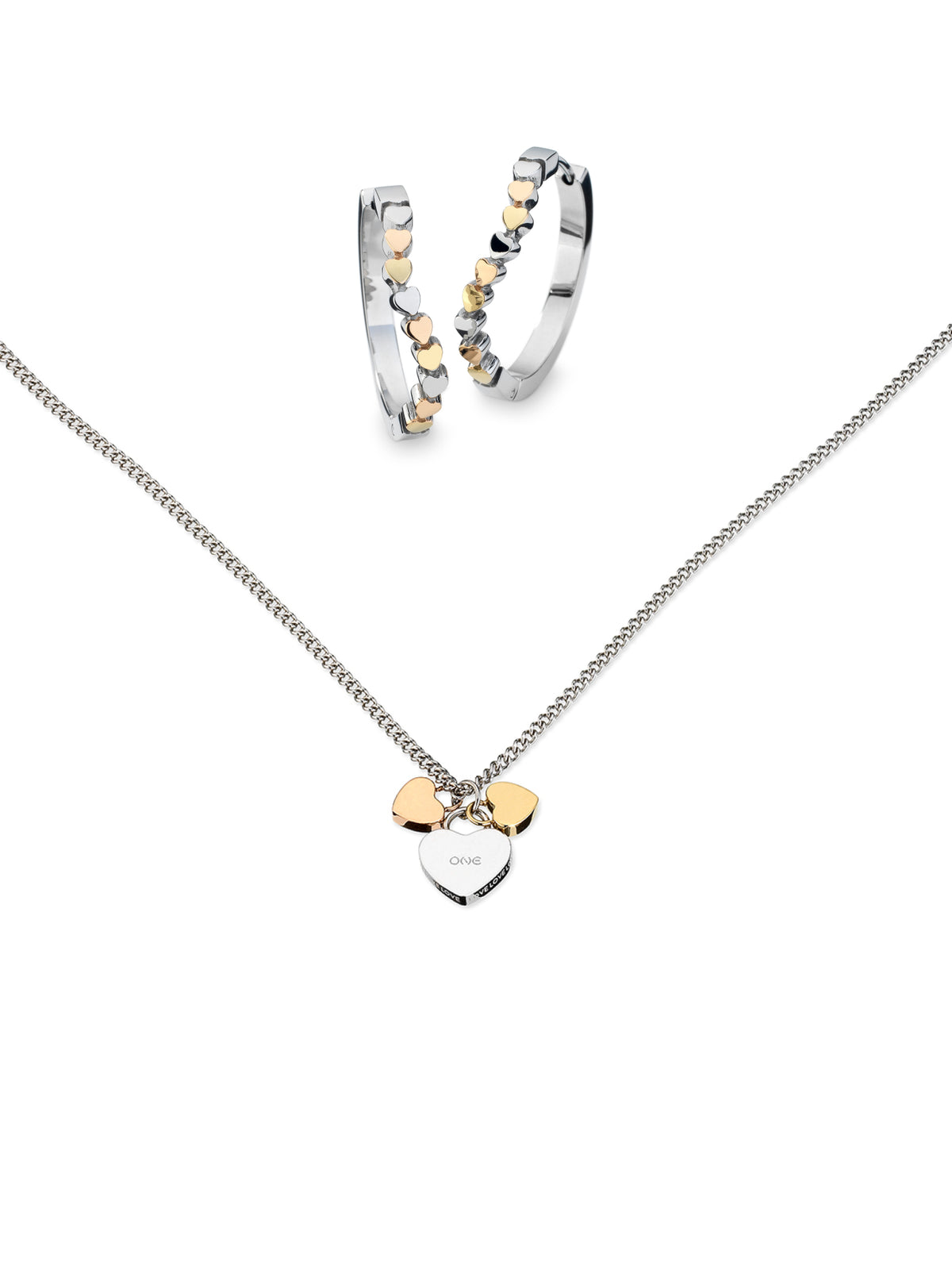 Set Colar & Brincos One Crazy Heart - OJBCH01T