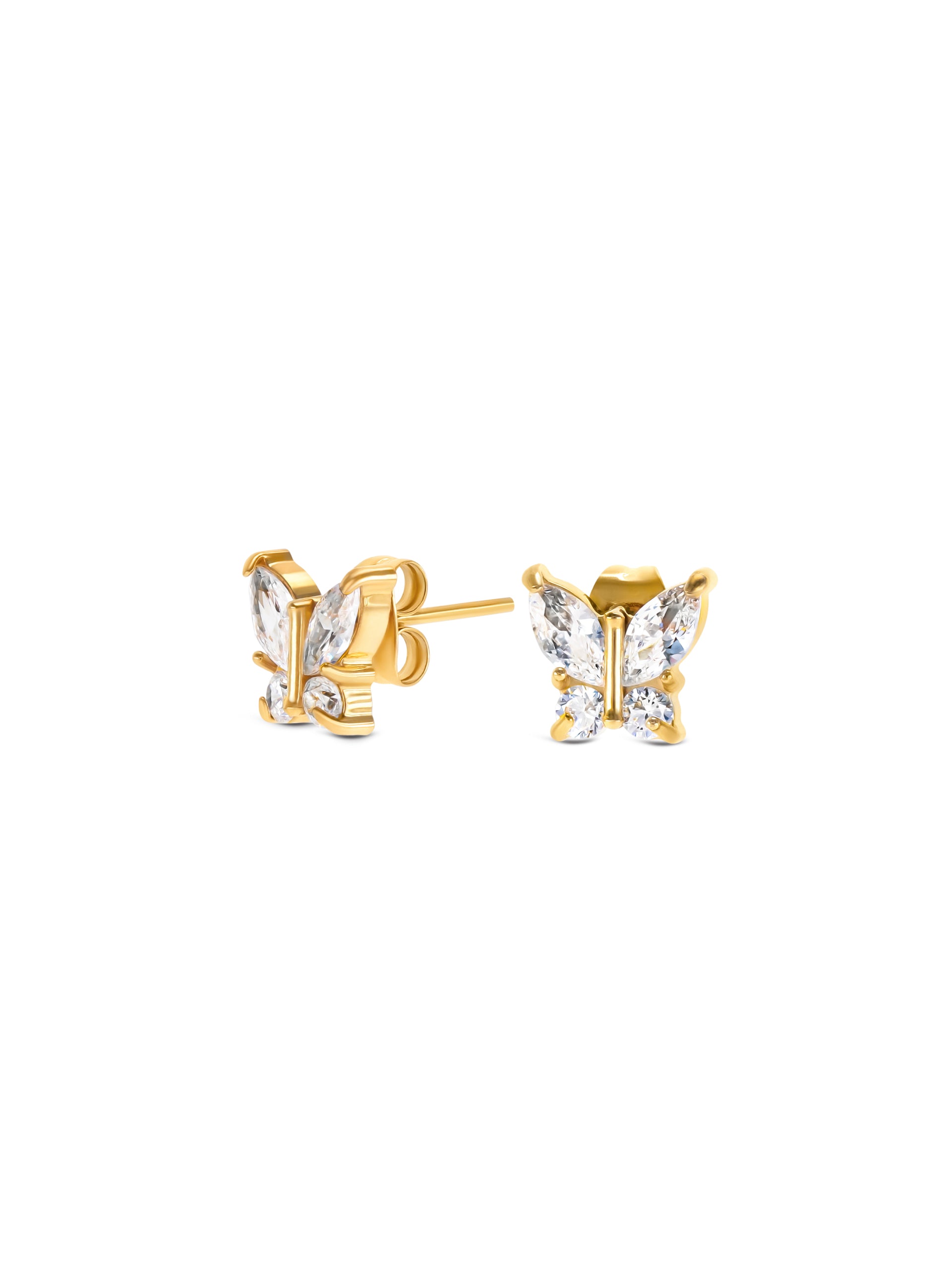 Brincos One Butterfly Crystal - OJBE03G