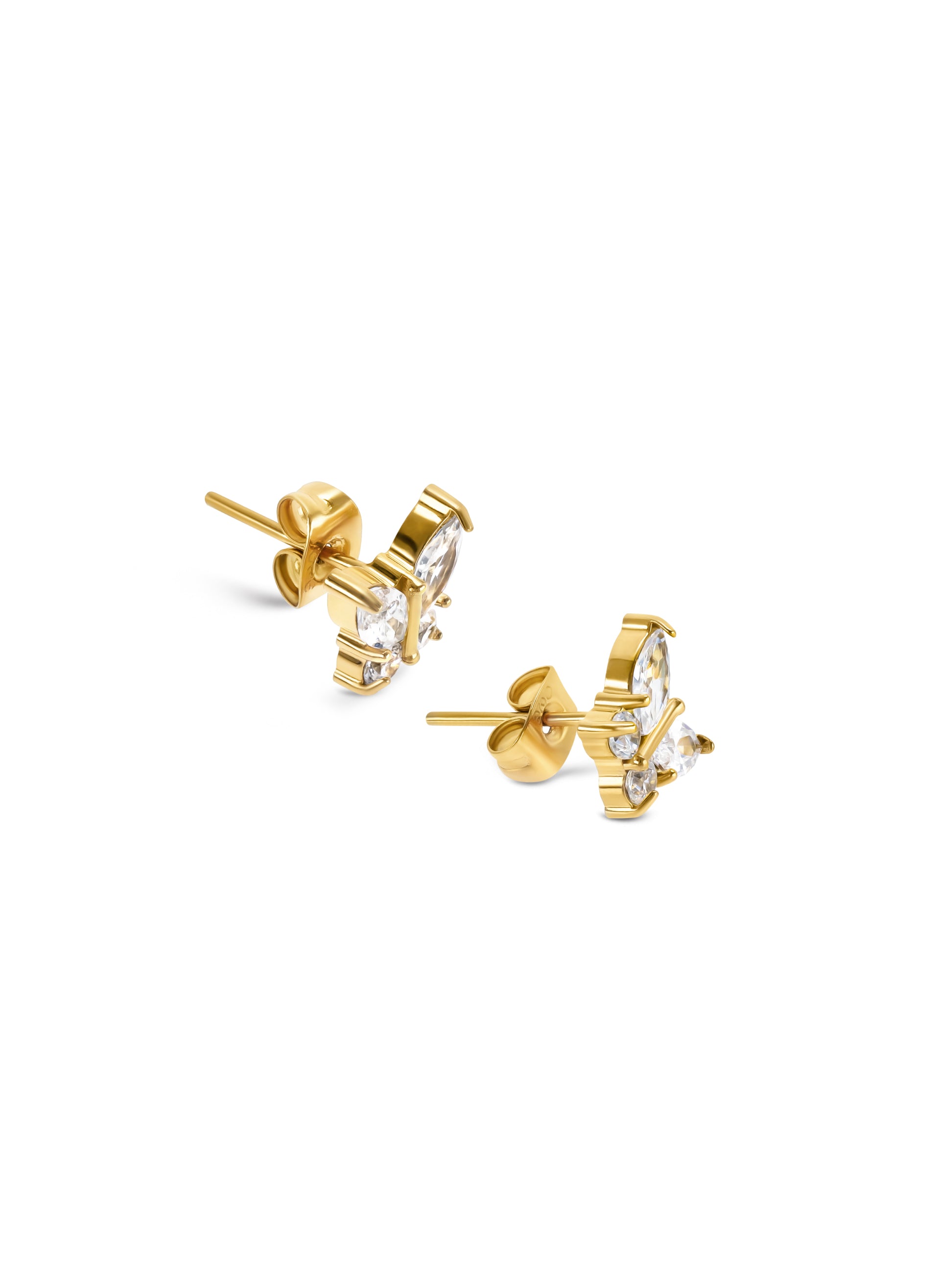 Brincos One Butterfly Crystal - OJBE03G
