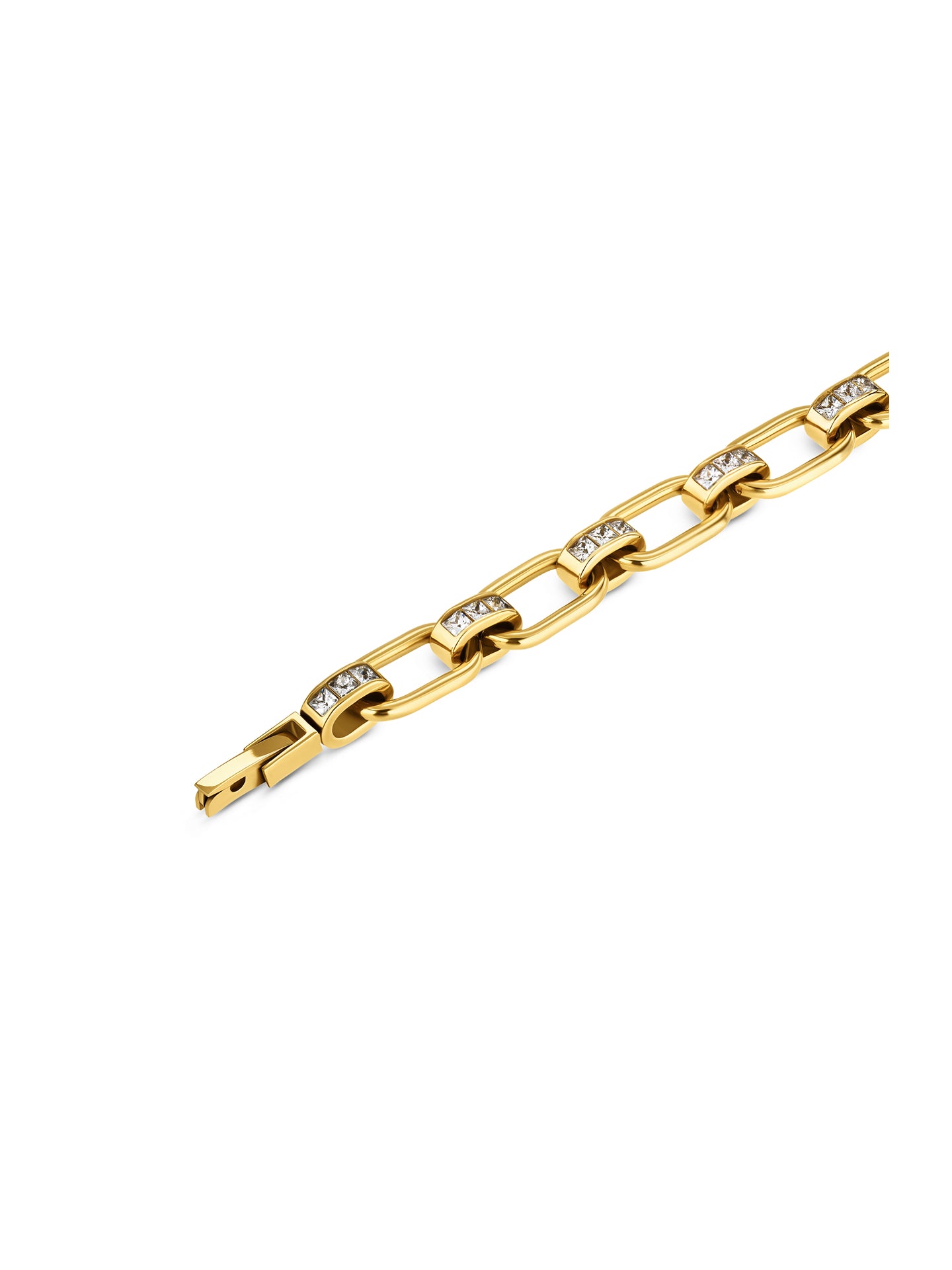 Pulseira One Chess Crystal Gold