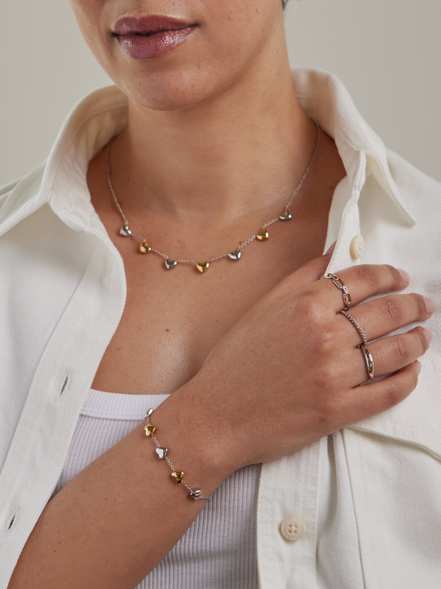Pulseira One Crazy Heart Embrace - OJCHB03T