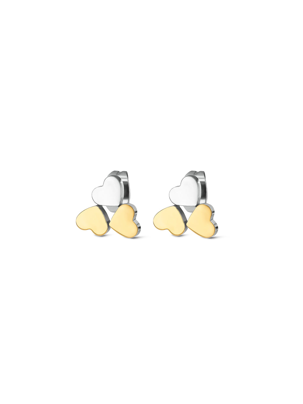 Brincos One Senhora Crazy Heart Bicolor - OJCHE02GS