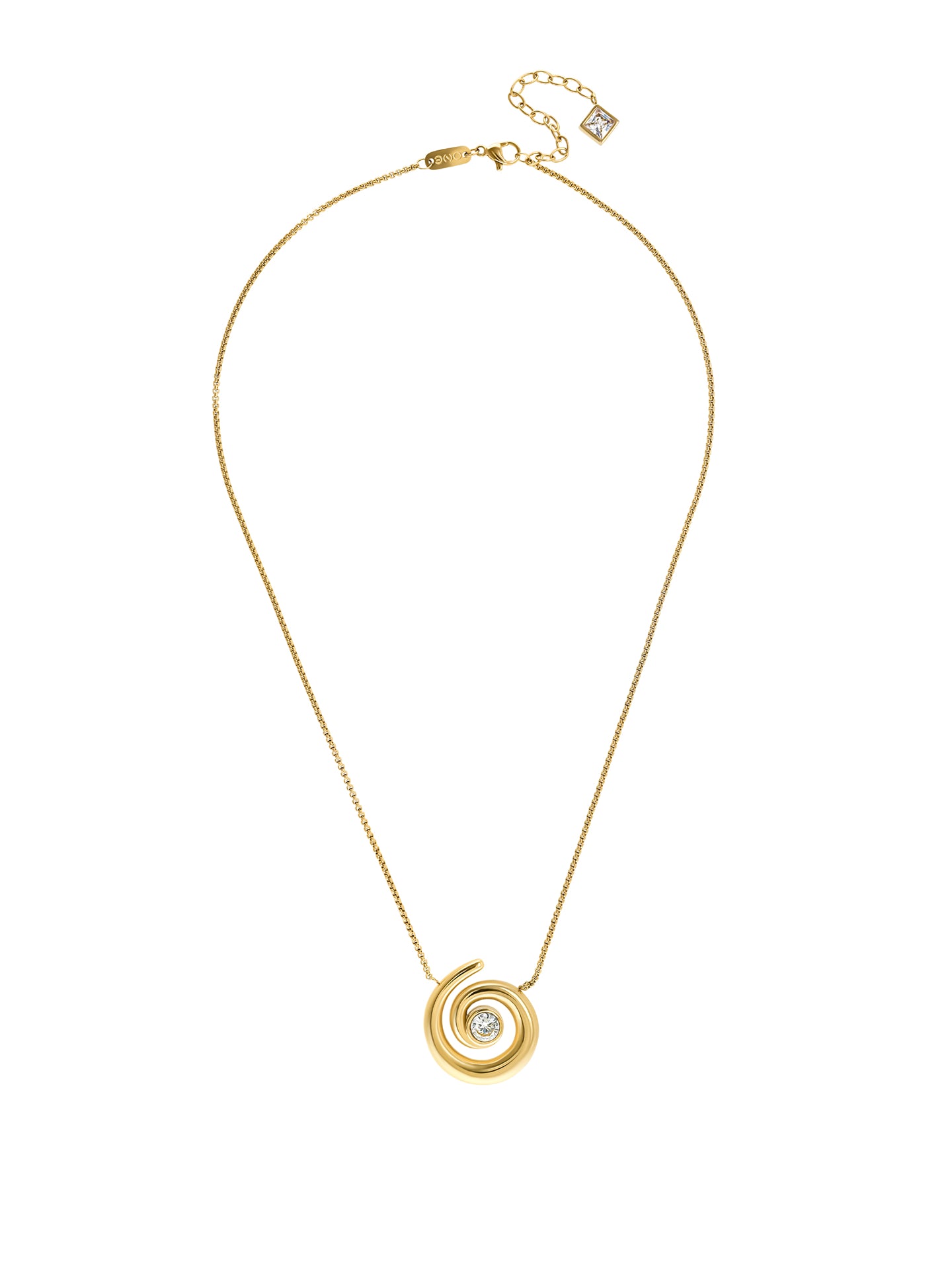 Colar One Senhora Chess Spiral Gold - OJCHN01G