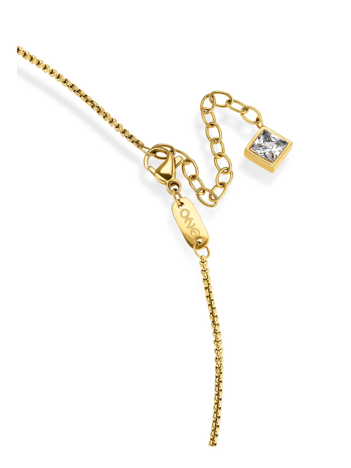 Colar One Senhora Chess Spiral Gold - OJCHN01G