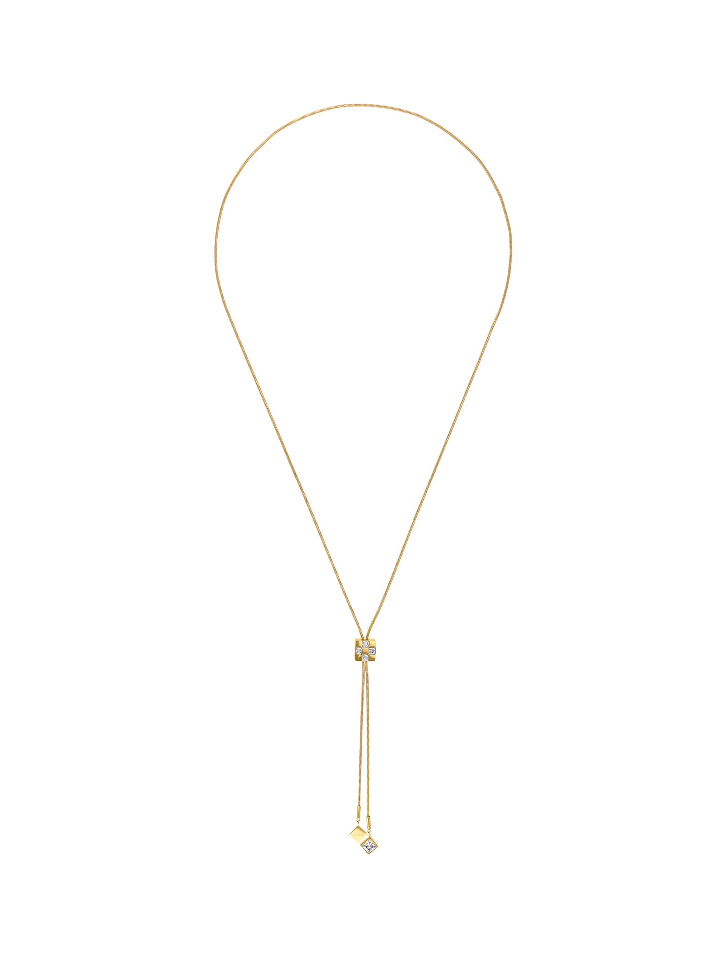 Colar One Senhora Chess Long Gold - OJCHN02G