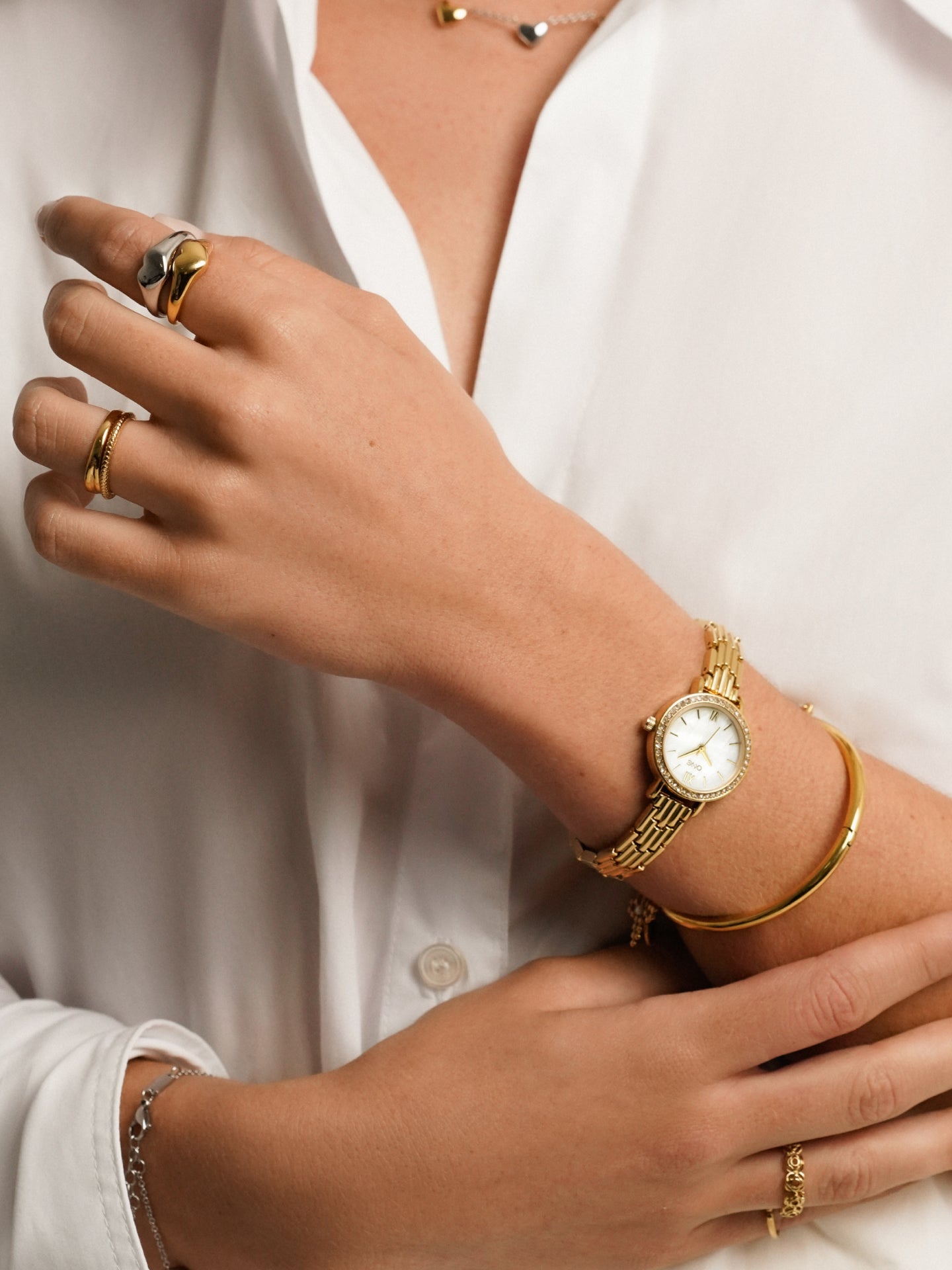 Anel One Crazy Heart Gold - OJCHR05G