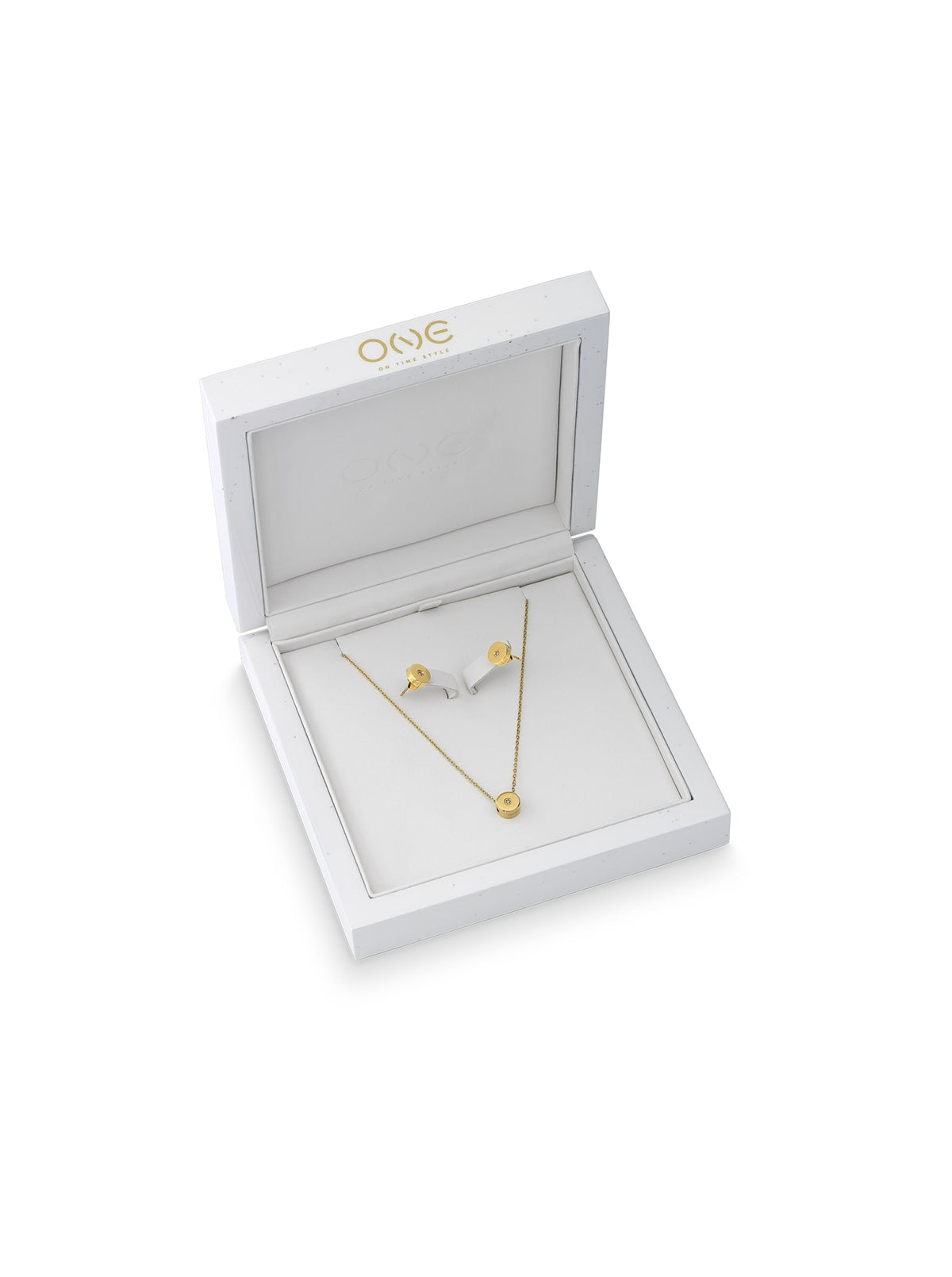 Set Colar & Brincos One Diamond - OJDEN01