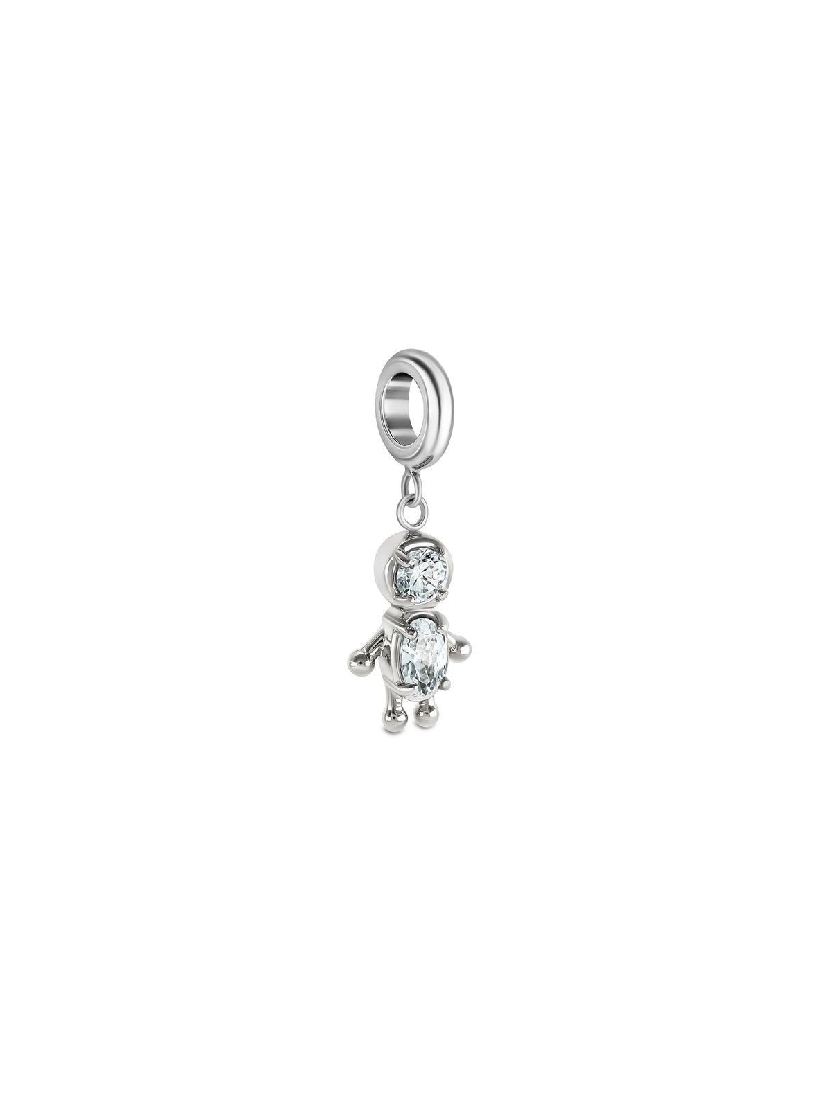 Charme One Energy Menino Cristal Silver