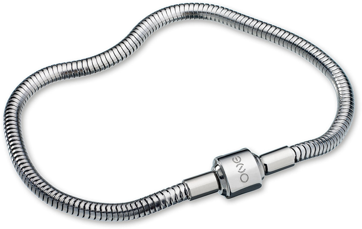 Pulseira Energy Snake Silver 18 cm (new buckle) - OJEBM11