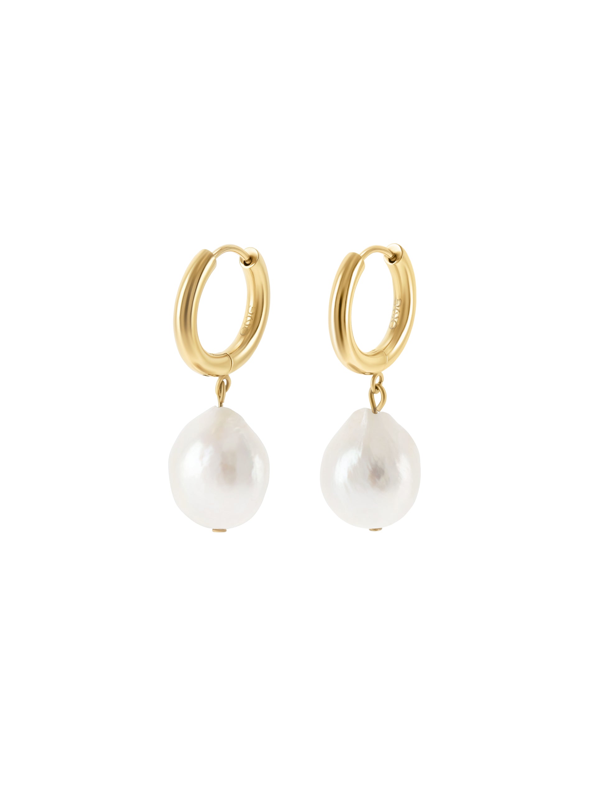 Brincos One Pearly Hoops - OJEEP07G