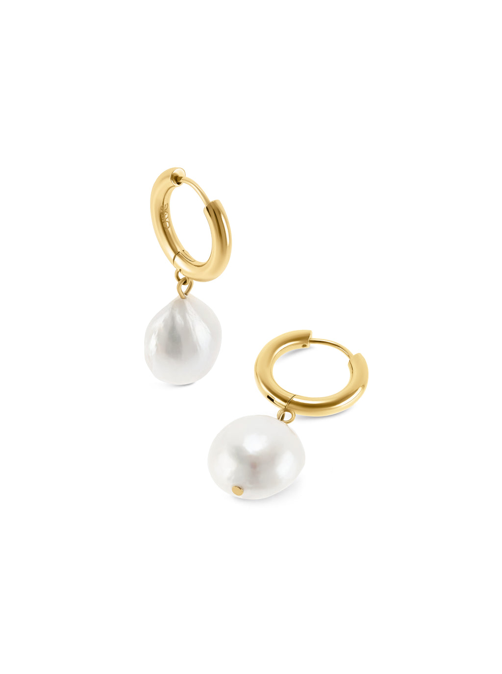 Brincos One Pearly Hoops - OJEEP07G