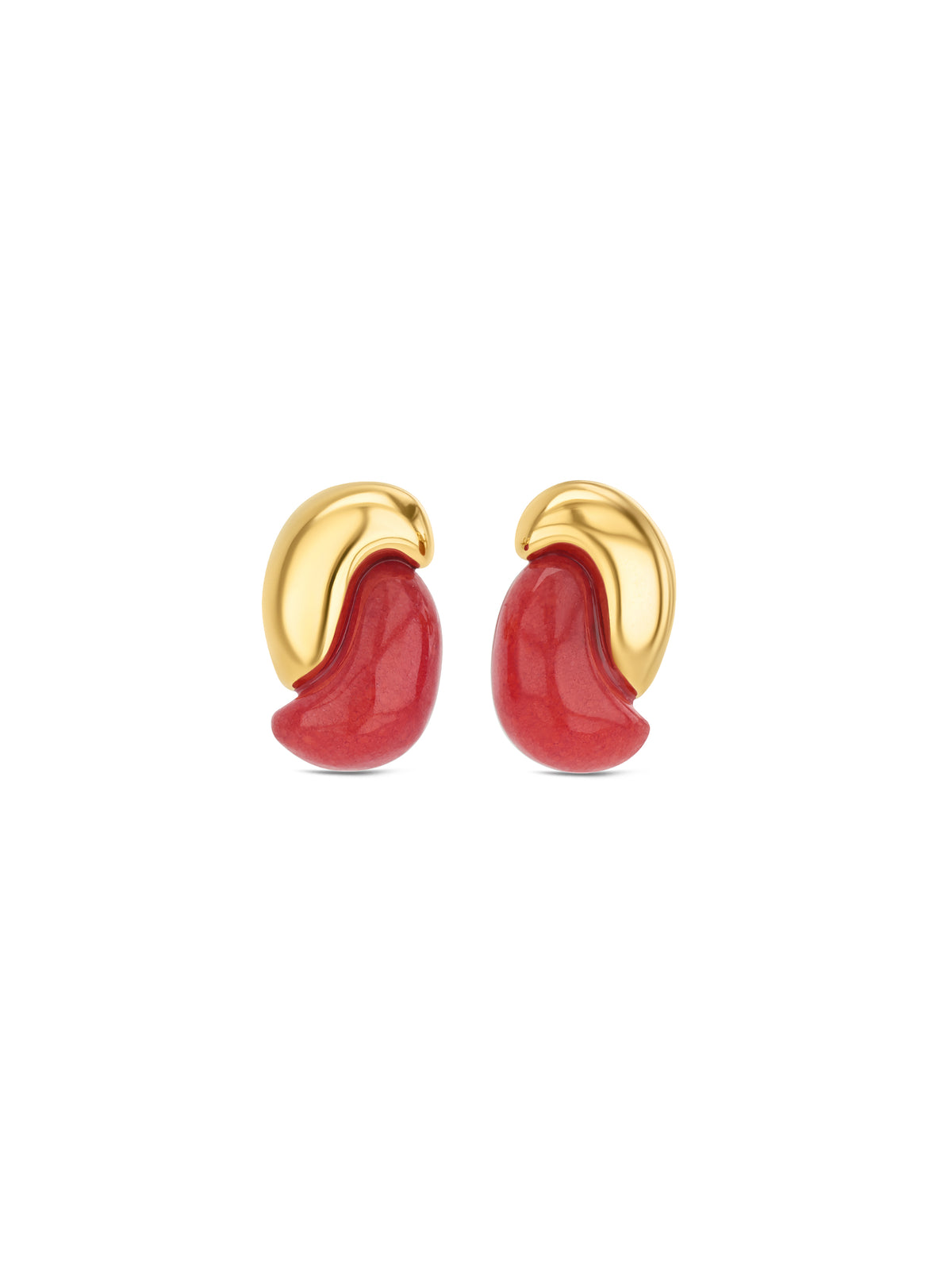 Boucles d'oreilles One Salina Rouge Chaud