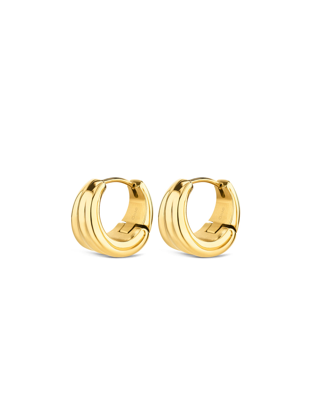 Brincos One Senhora Fluid Tiny Gold - OJEEP79G