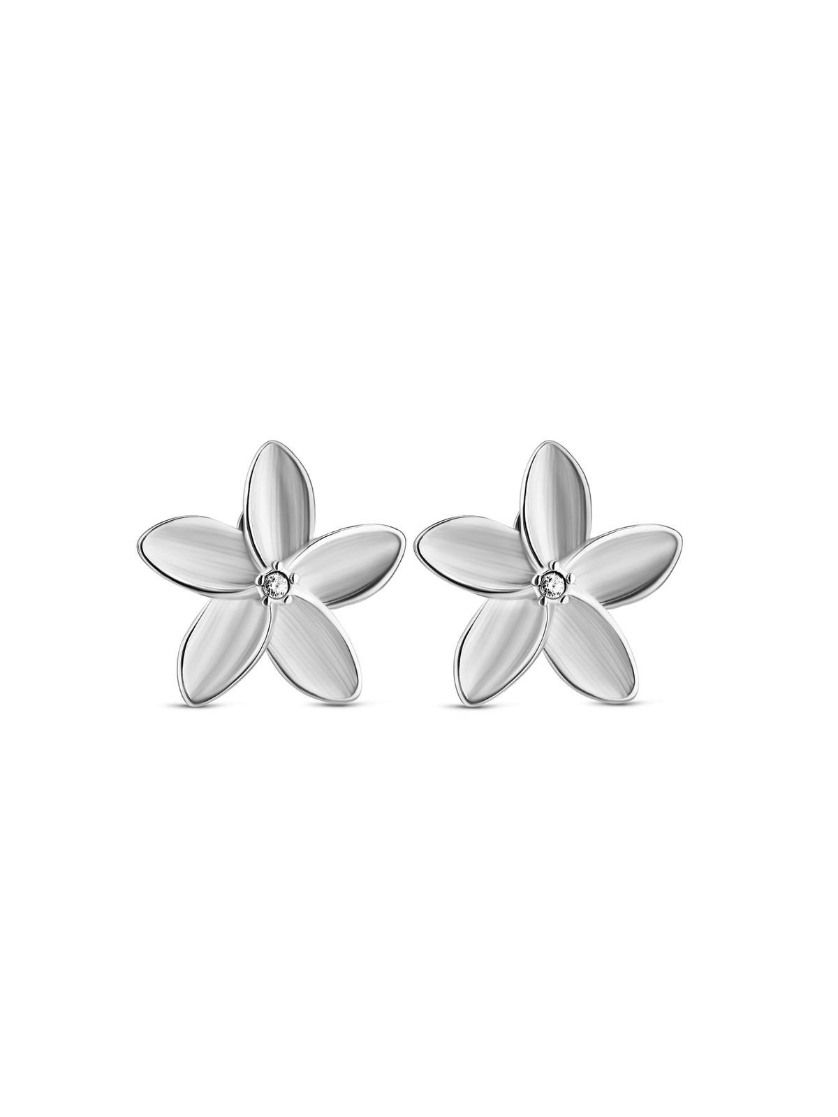 Brincos One Fleur Silver