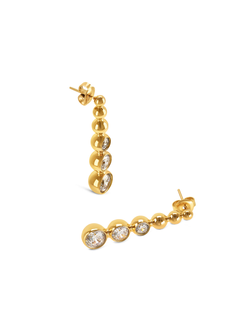 Brincos One Infinity Crystal - OJIDE01G