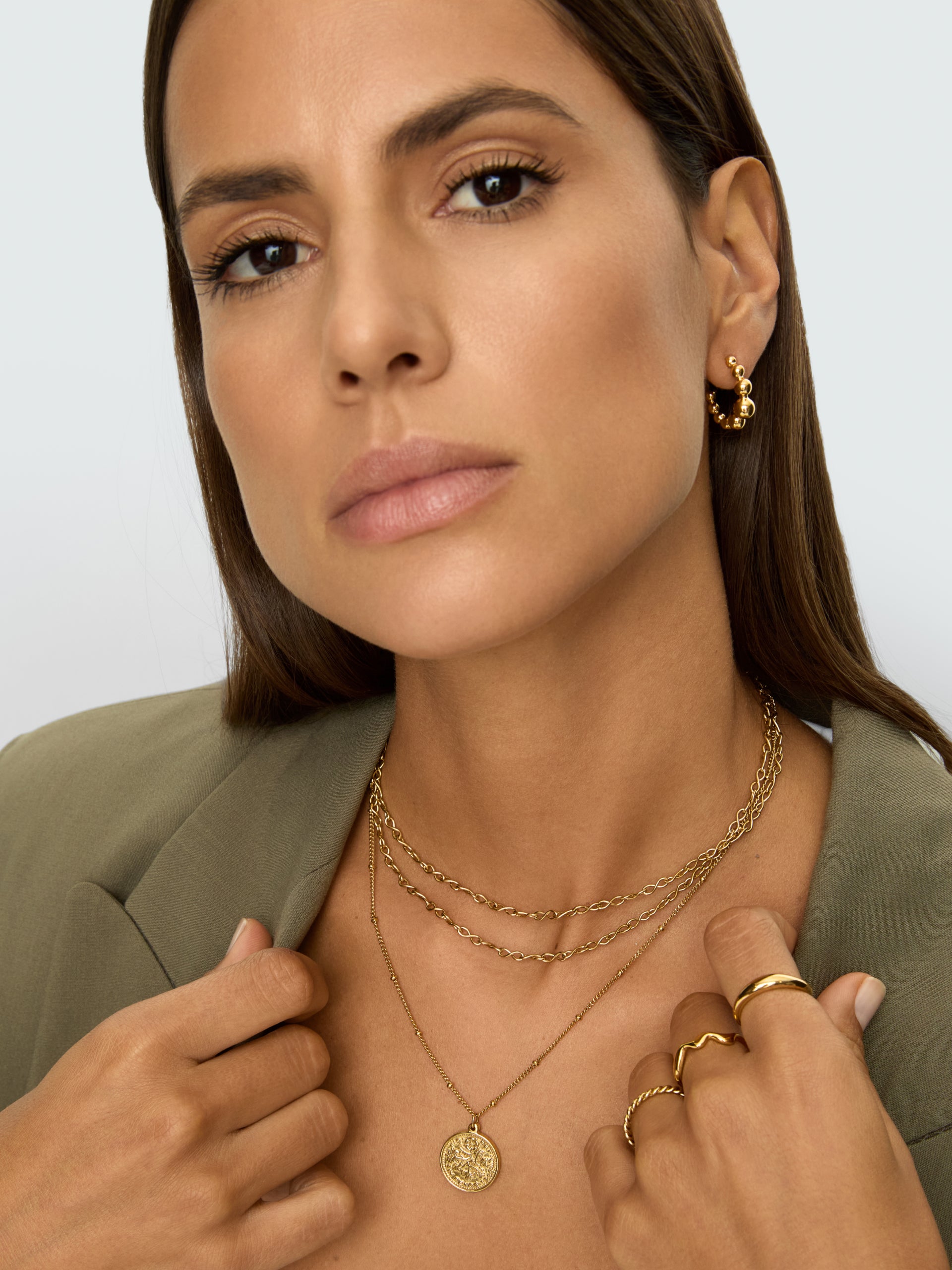 Brincos One Infinity Hoops - OJIDE02G