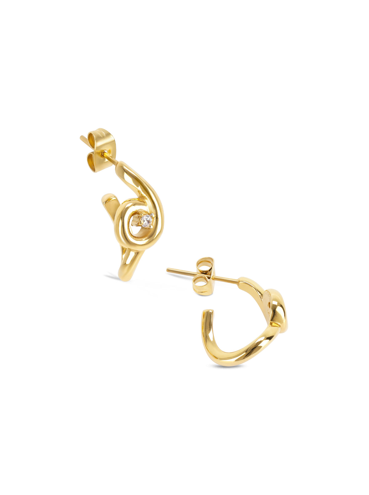 Brincos One Infinity Twisted Gold - OJIFE03G