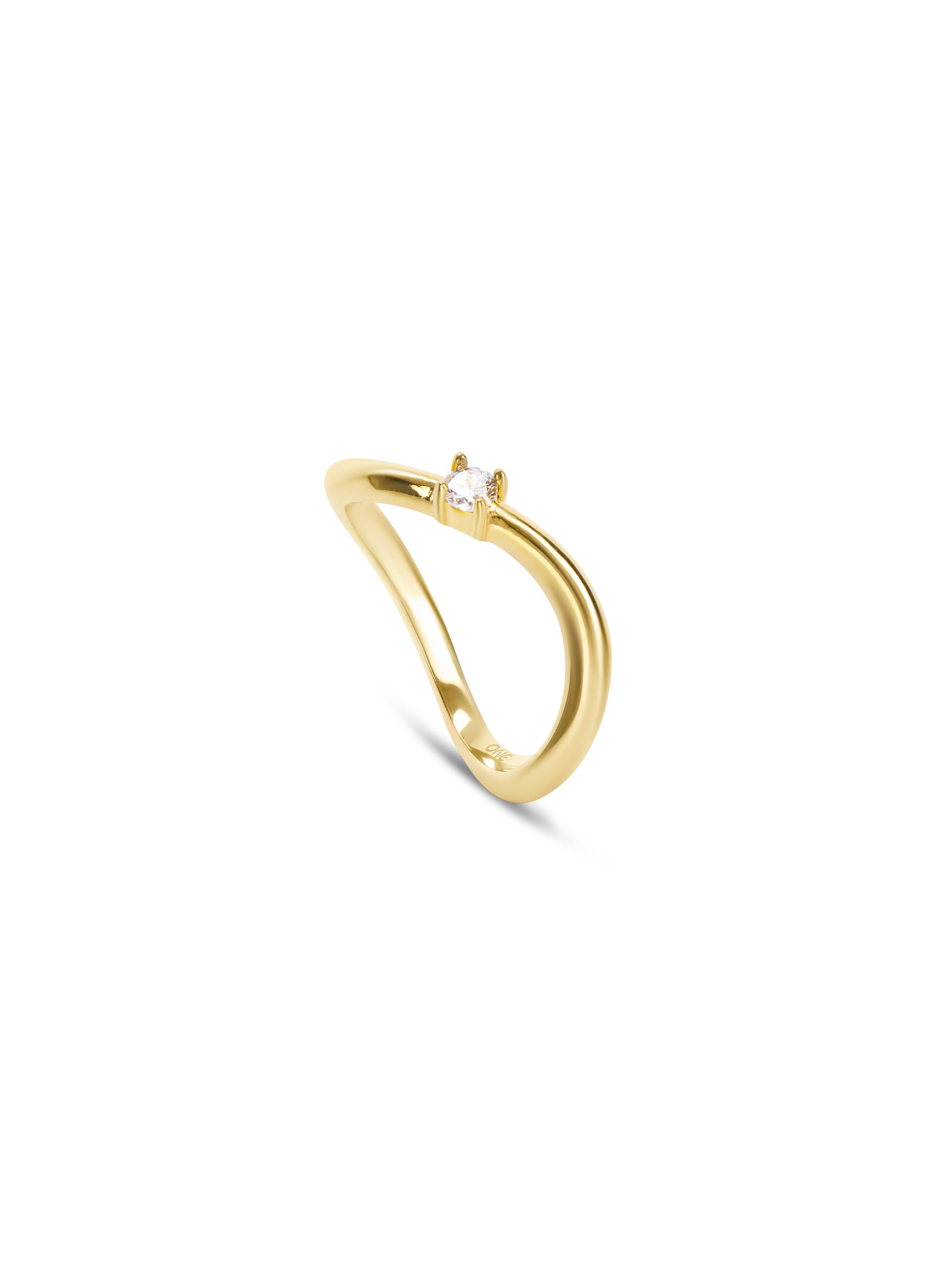 Anel One Infinity Solitaire Gold - OJIFR02G