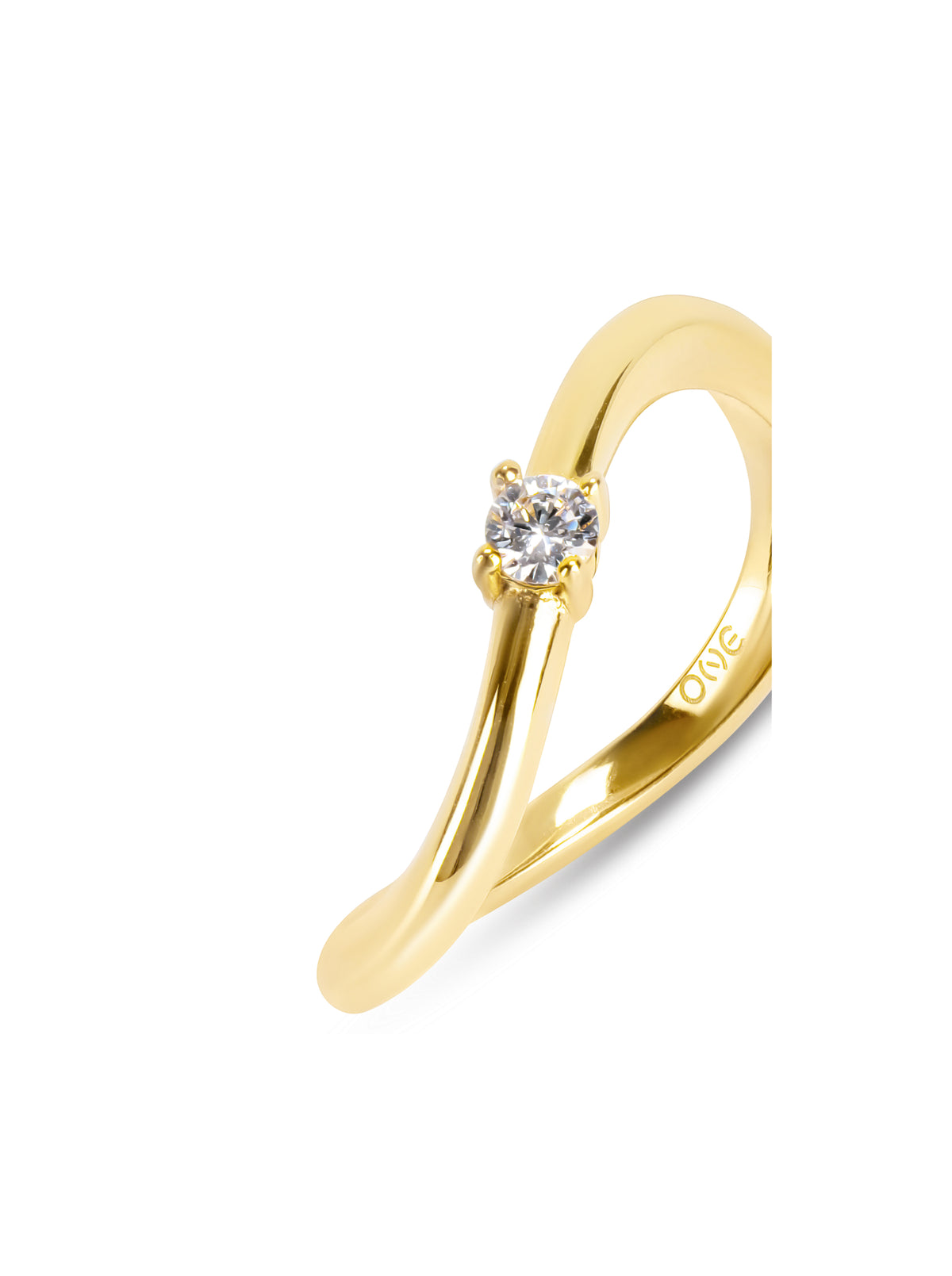 Anel One Infinity Solitaire Gold - OJIFR02G