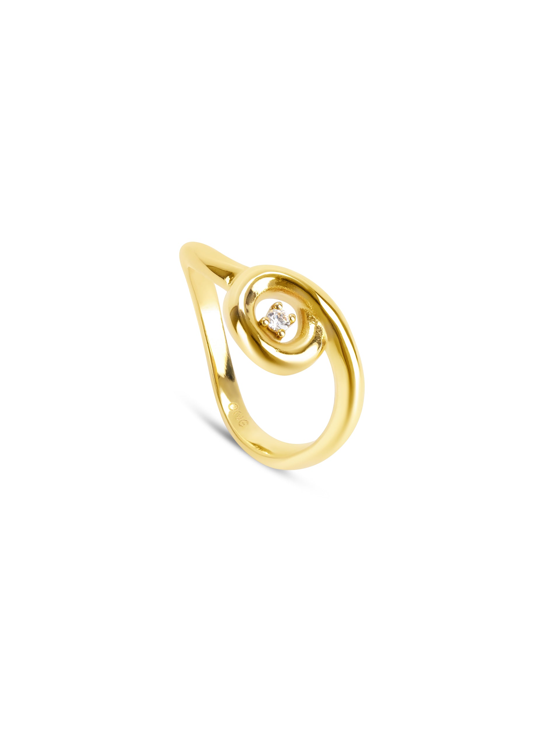 Anel One Infinity Twisted Gold - OJIFR03G
