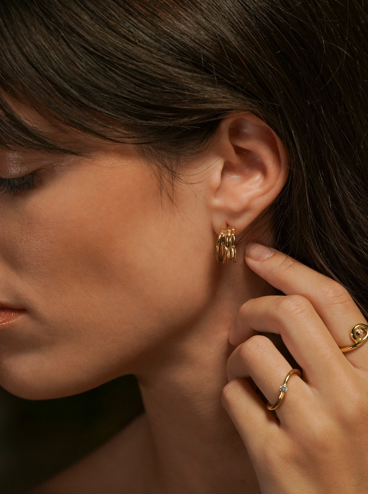 Anel One Infinity Twisted Gold - OJIFR03G