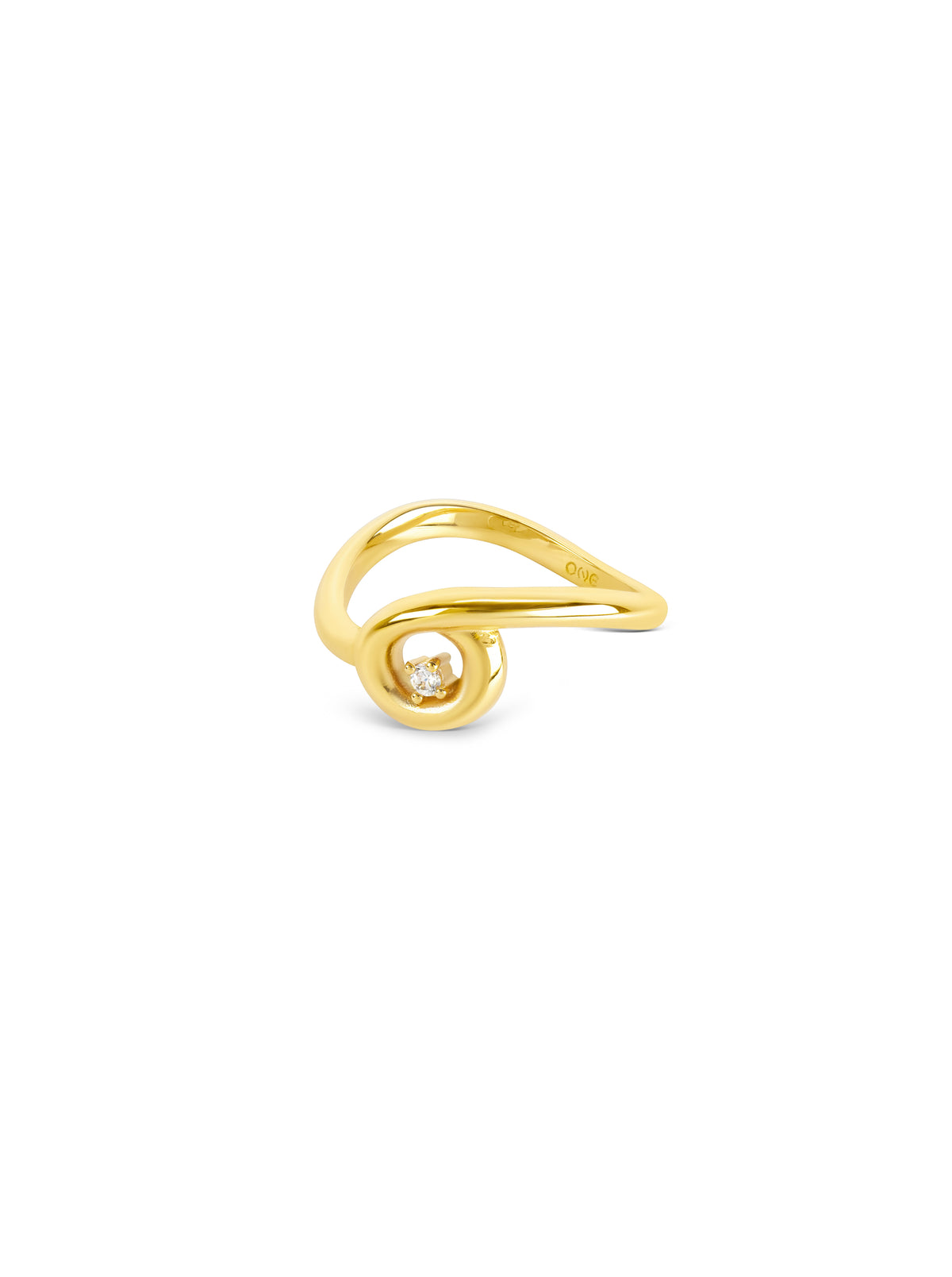 Anel One Infinity Twisted Gold - OJIFR03G