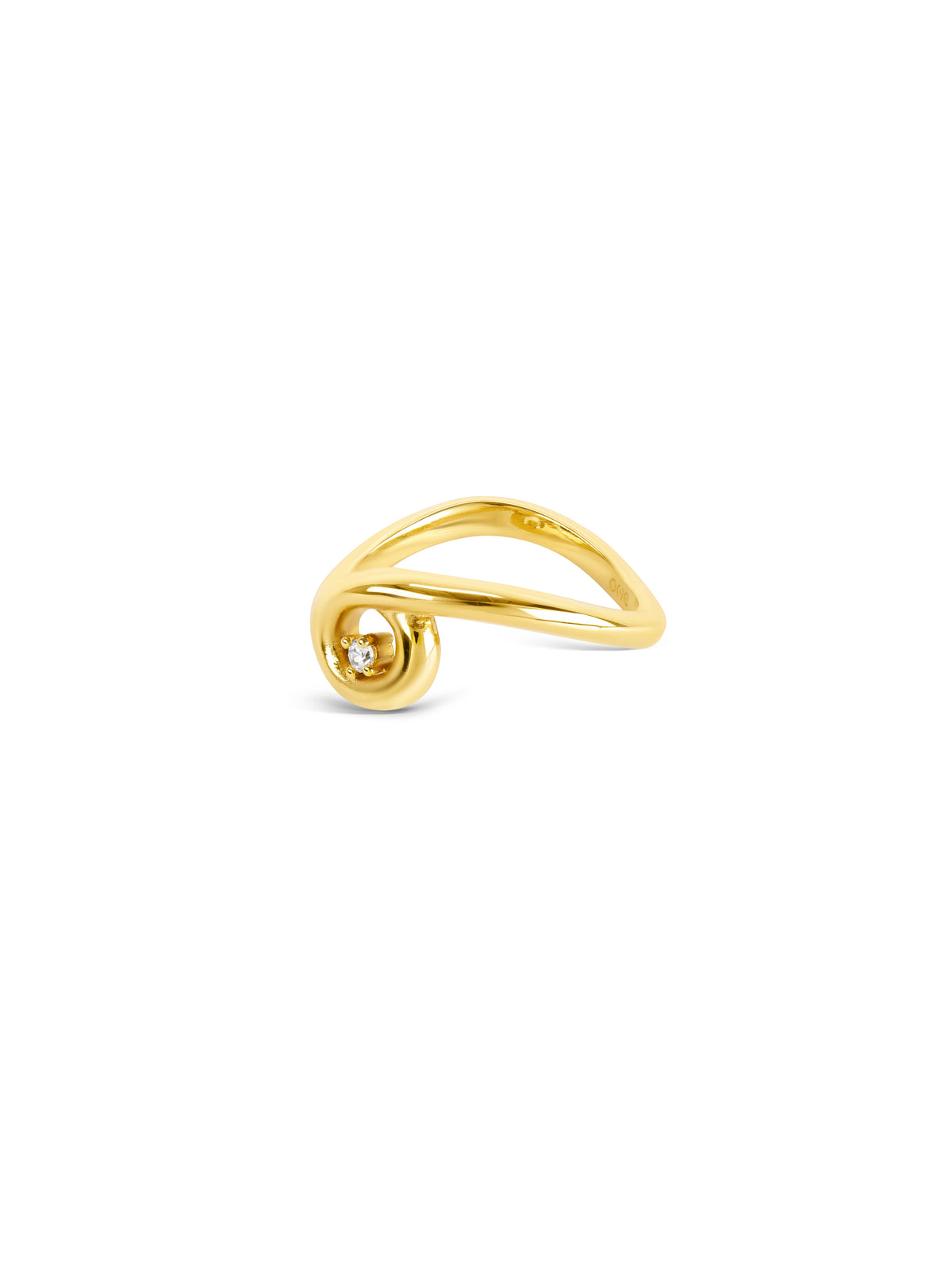 Anel One Infinity Twisted Gold - OJIFR03G
