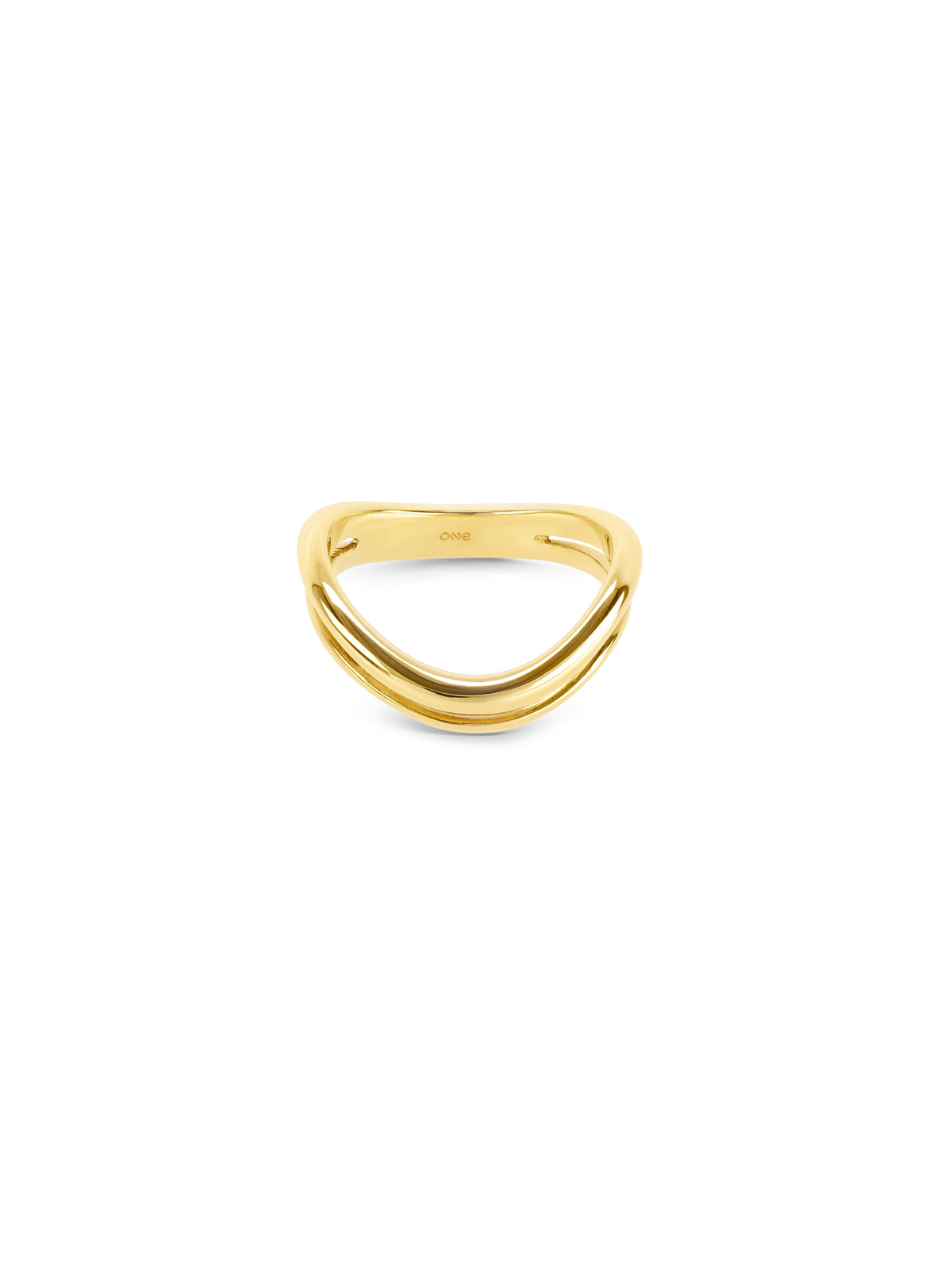 Anel One Infinity Double Gold - OJIFR04G