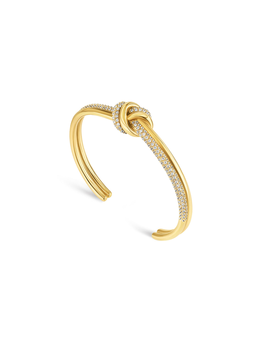 Escrava One Senhora Knot Crystal Gold - OJKBE01G