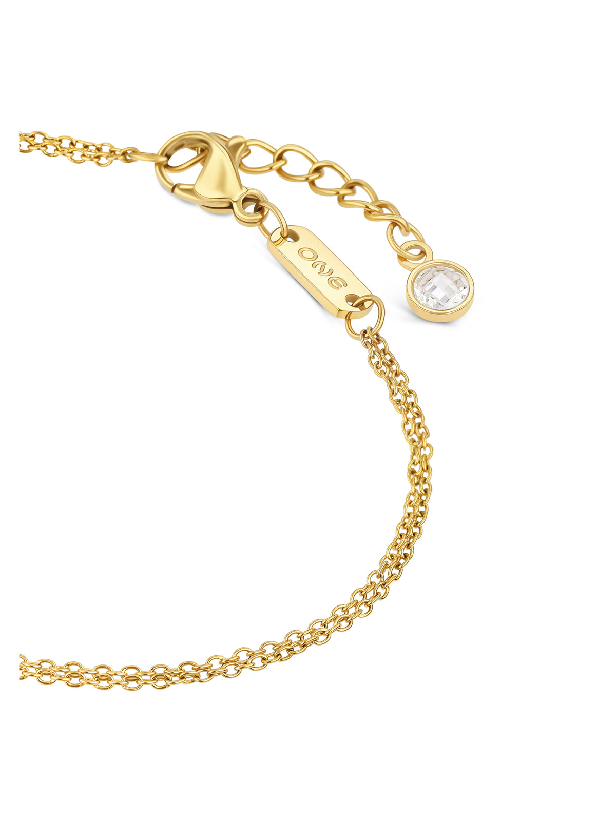 Pulseira One Lucky Flower Crystal Gold