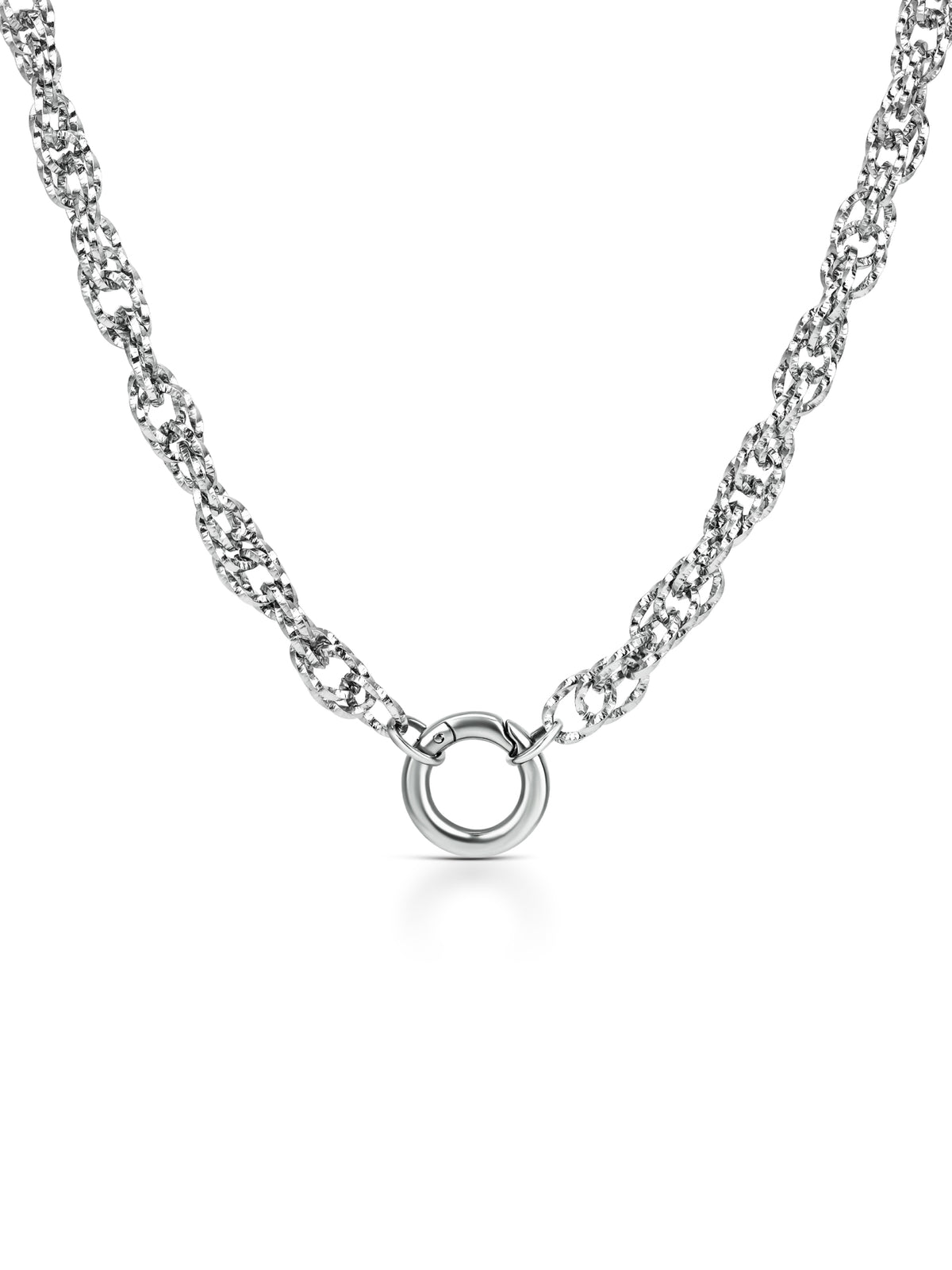 Colar One Master Union Double Silver - OJNMS04