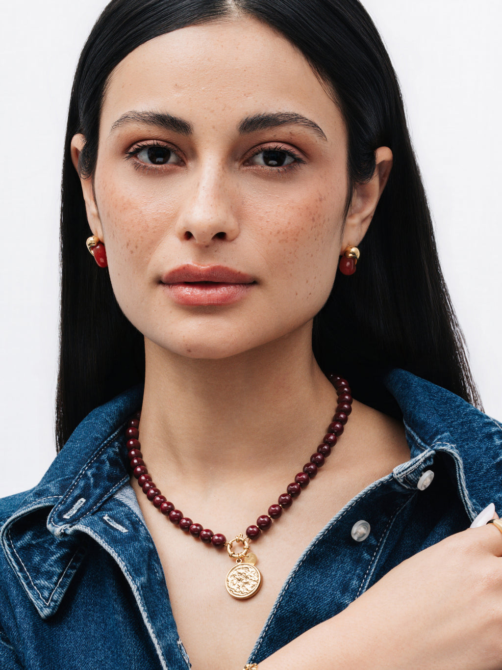 Collar One Neckmess Carmela Llama Roja