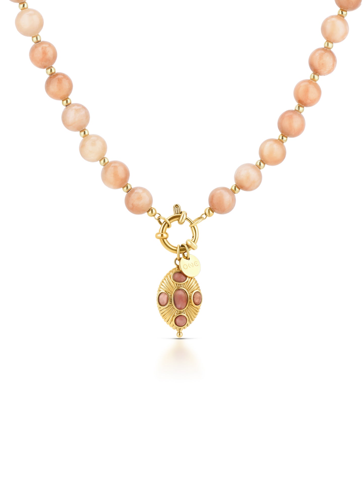 One Carmela Sunset Peach Necklace