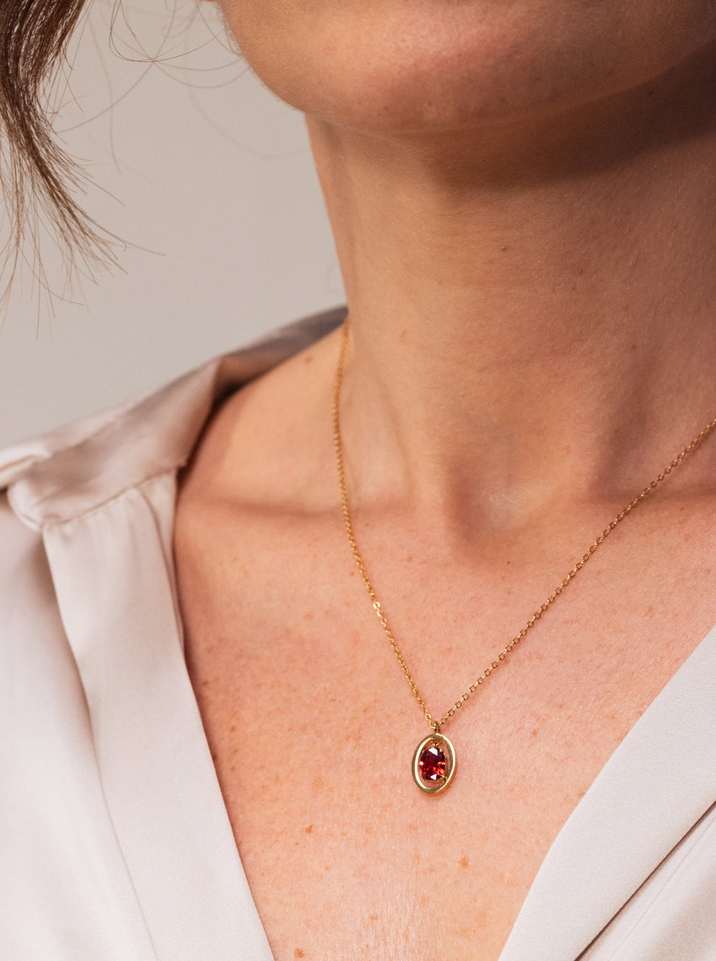 Colar One Birthstone Janeiro - Protecção - OJNN36G