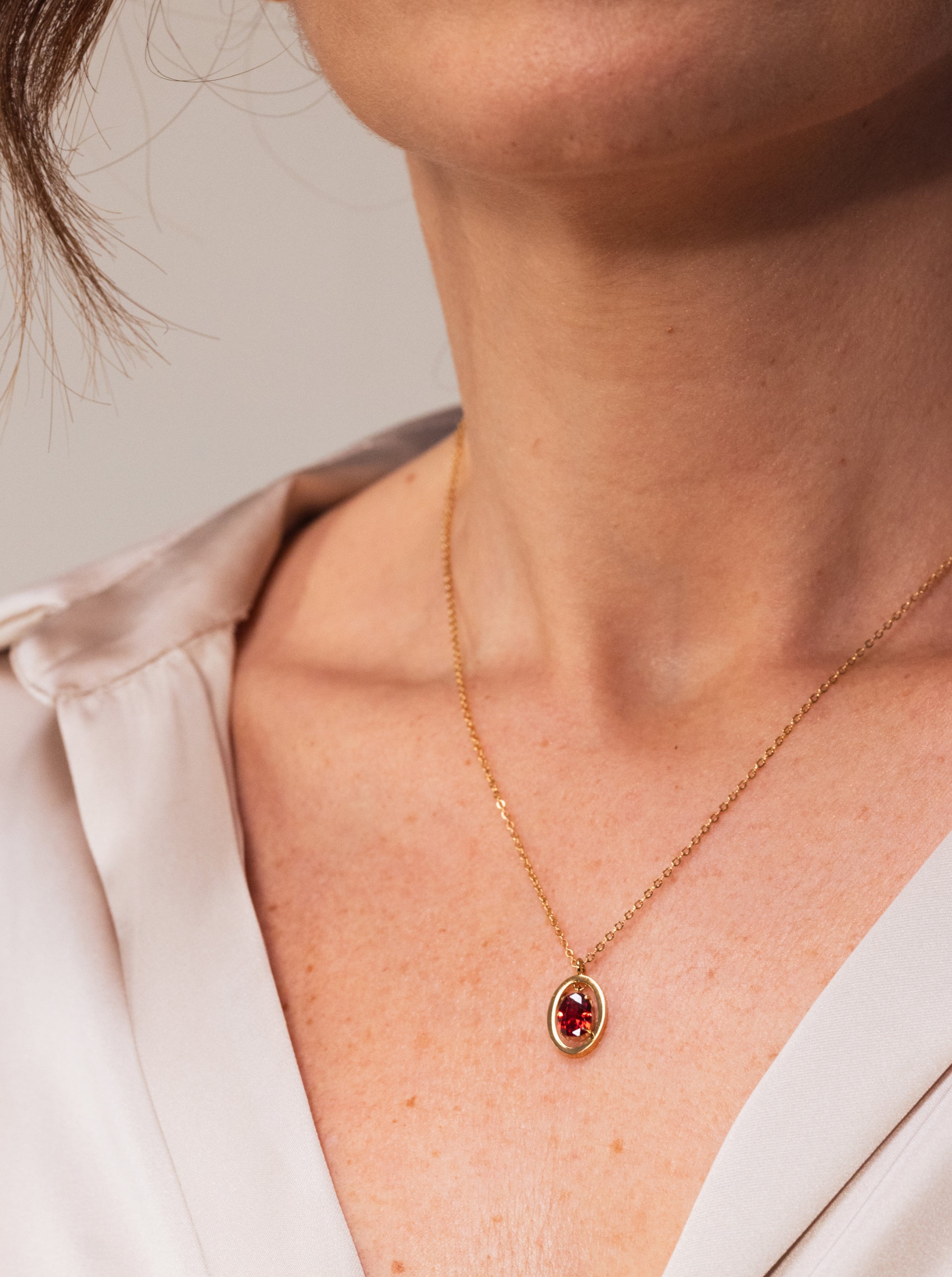 Colar One Birthstone Janeiro - Protecção - OJNN36G