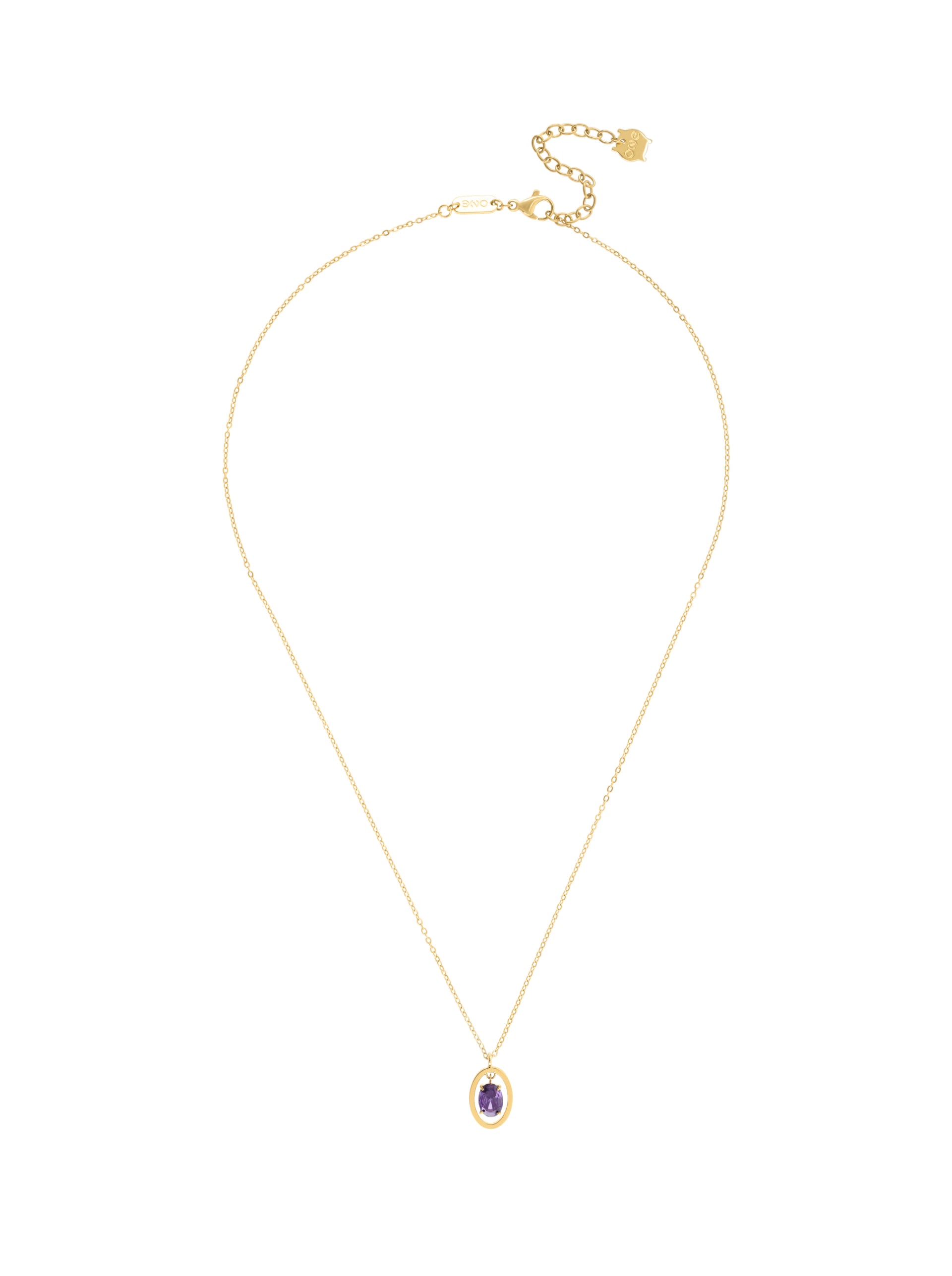 Colar One Birthstone Fevereiro - Sabedoria - OJNN37G