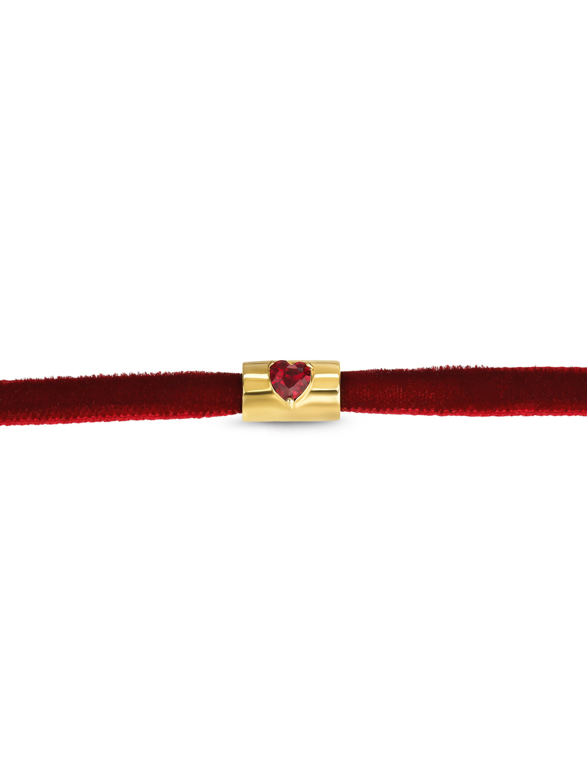 Colar One Neckmess Velvet Love Red - OJNN94G