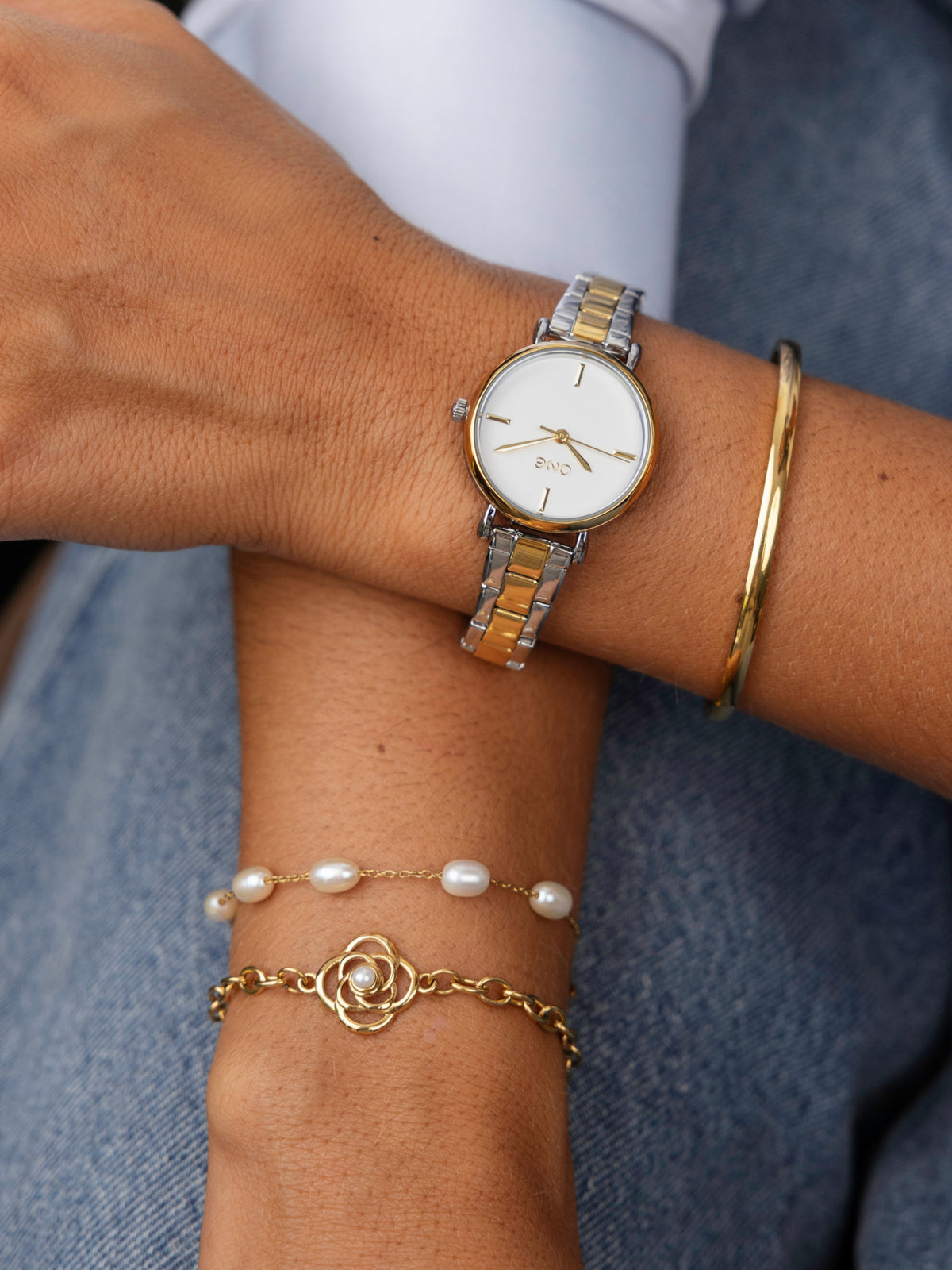 Pulseira One Rose Infinite Pearl - OJRB05D