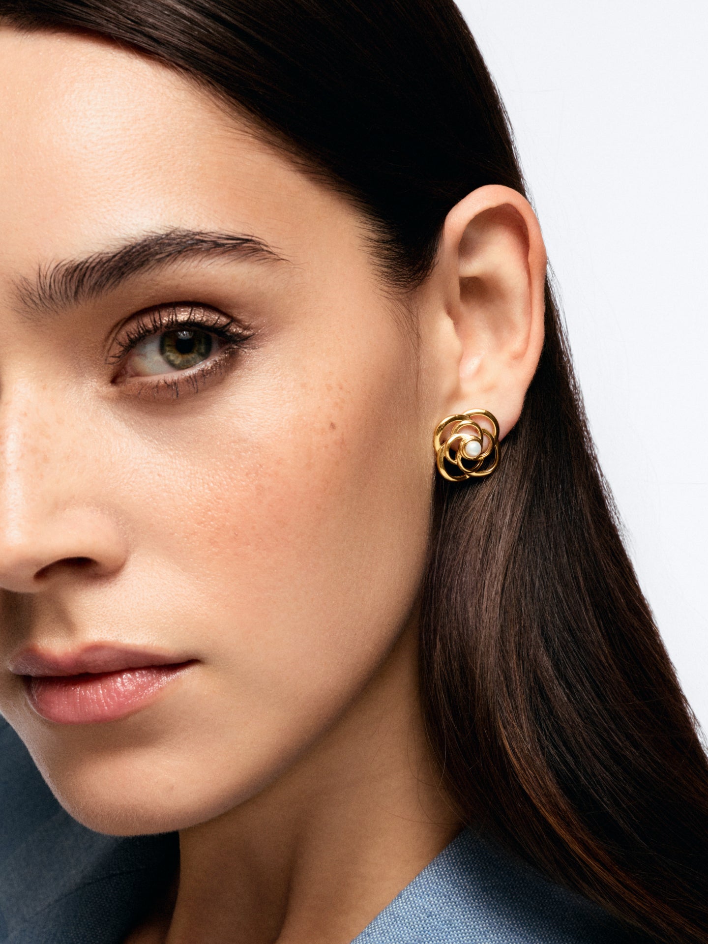 Brincos One Rose Blossom Pearl - OJRE04D