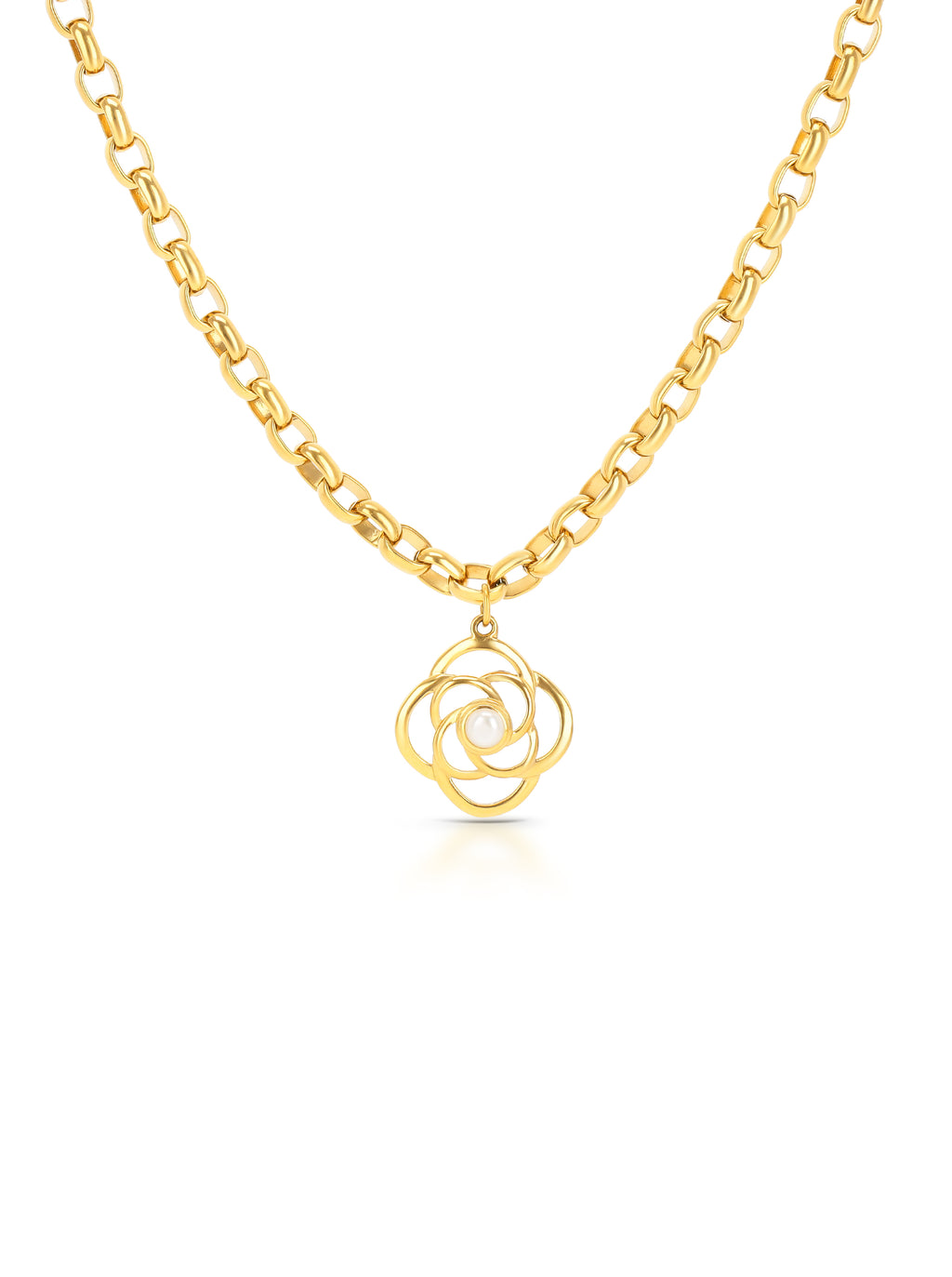 Colar One Rose Pearl - OJRN01D