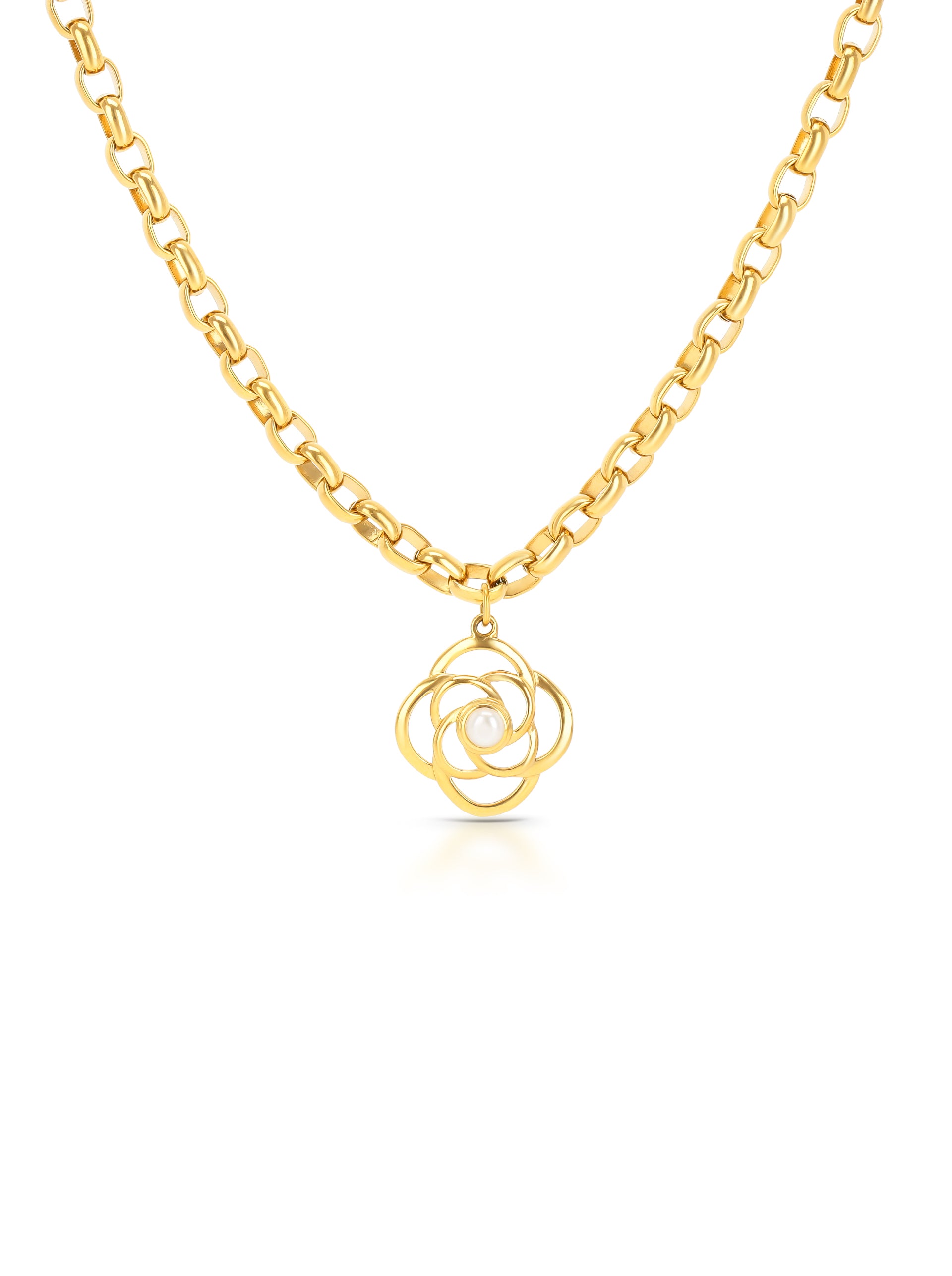 Colar One Rose Pearl - OJRN01D