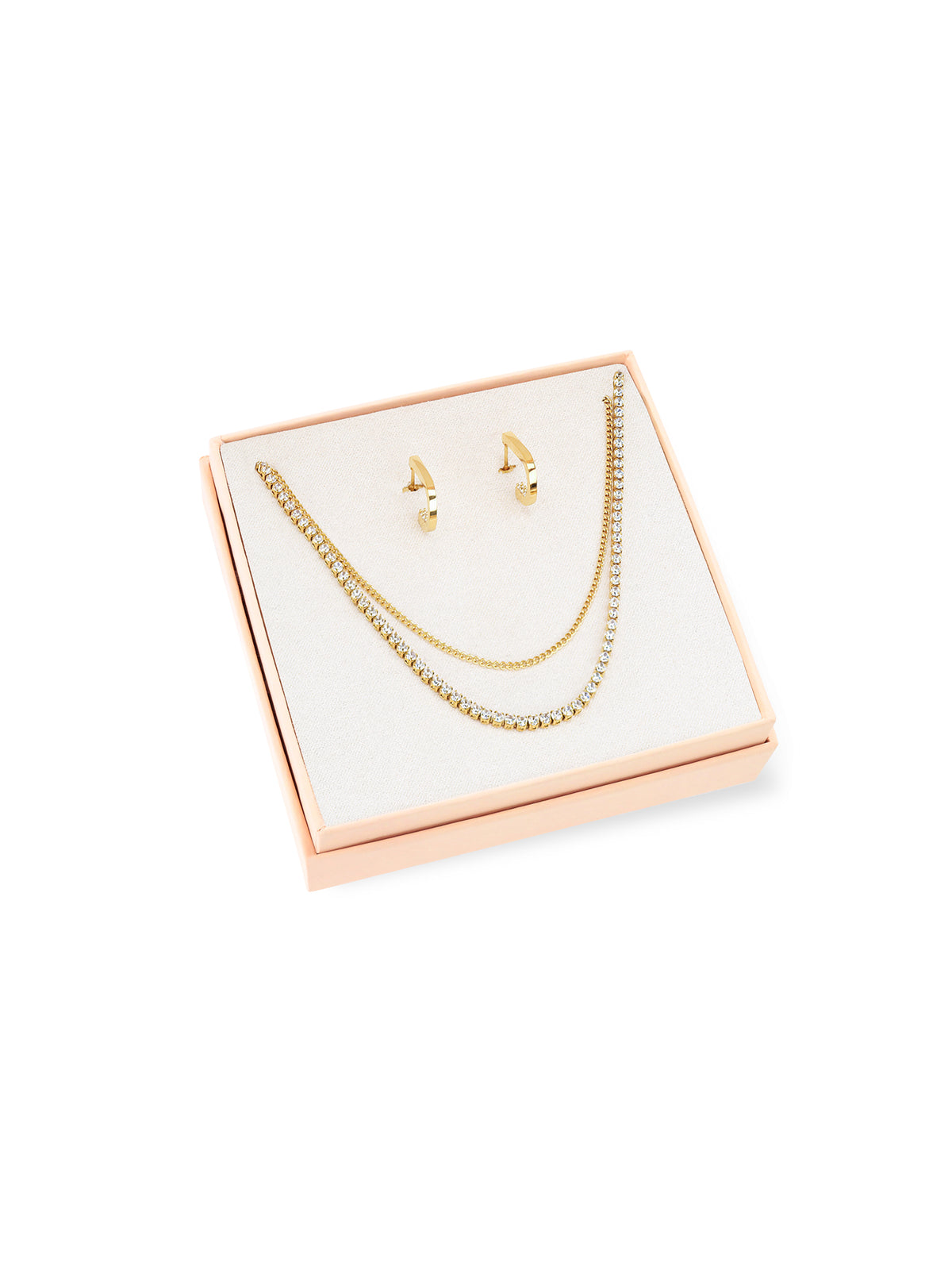 Set Colares & Brincos One Golden Treasures - OJSEGT01G