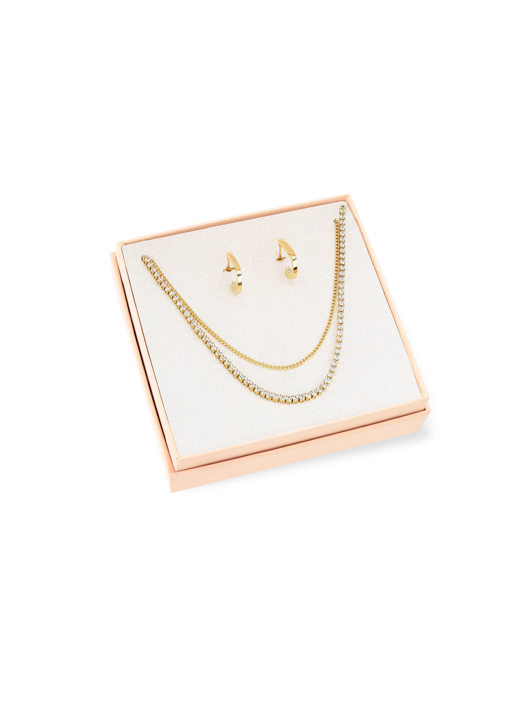 Set Colares & Brincos One Golden Treasures - OJSEGT01G