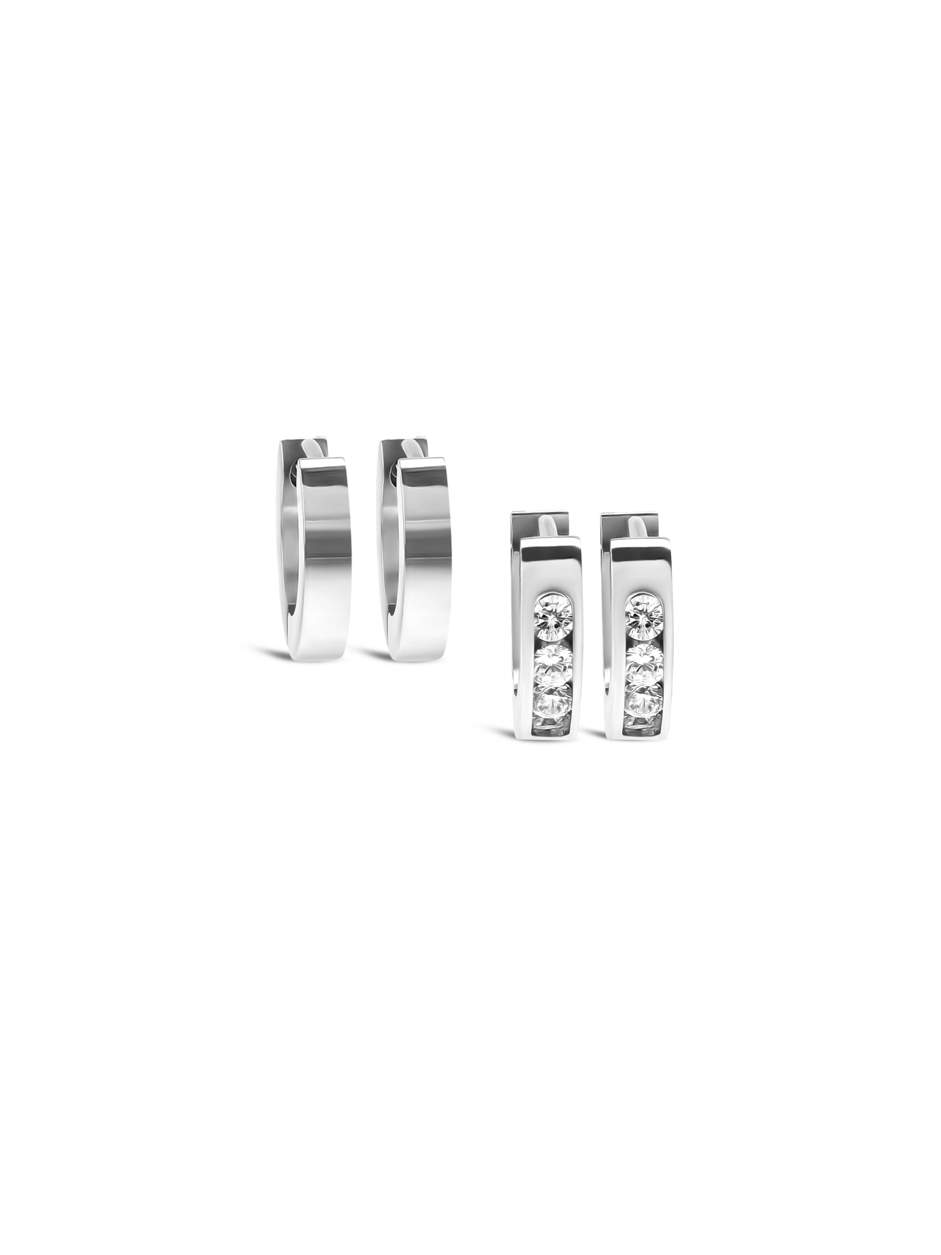 Set de Brincos One Shimmer Silver - OJSET08S
