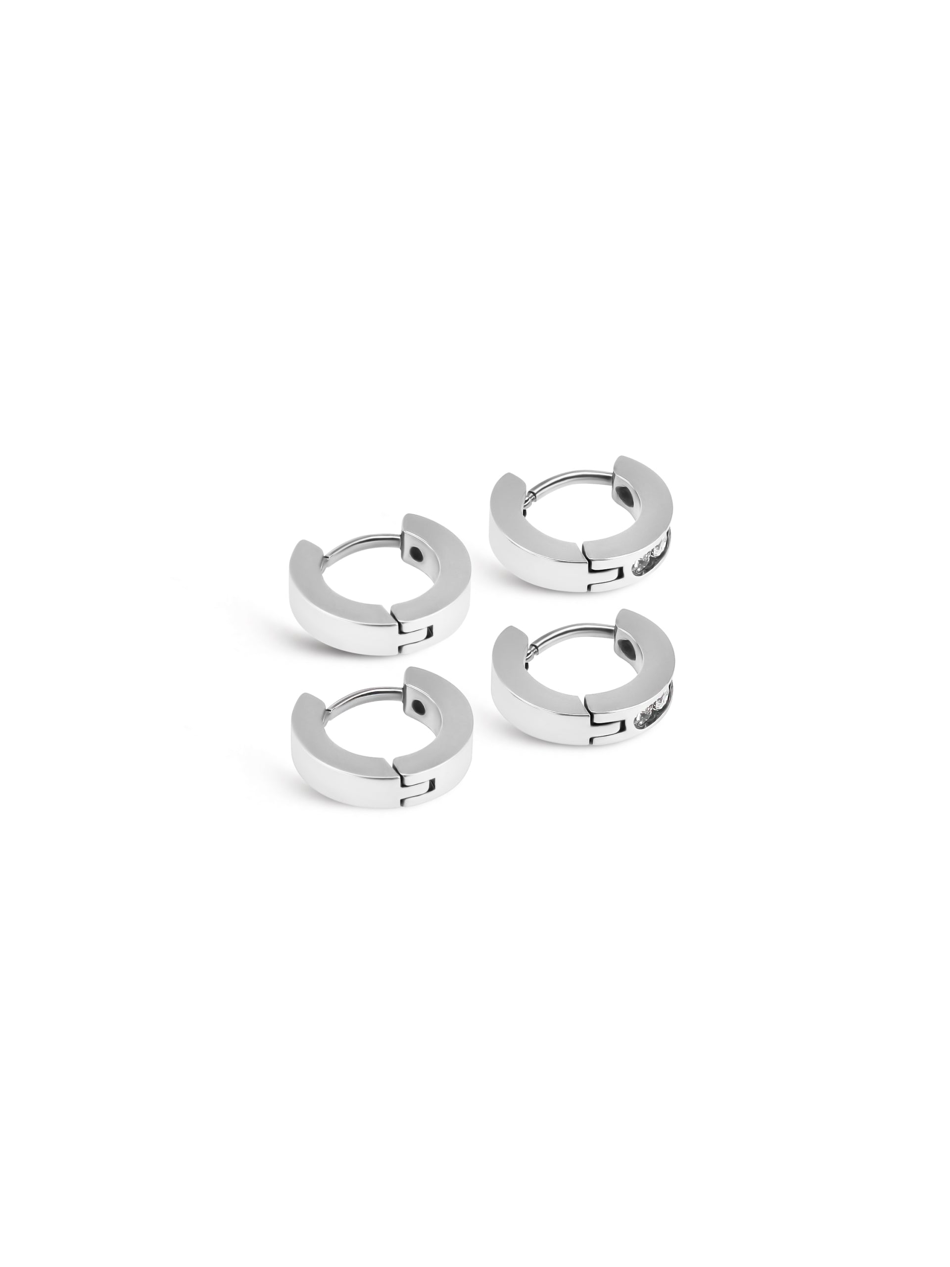 Set de Brincos One Shimmer Silver - OJSET08S