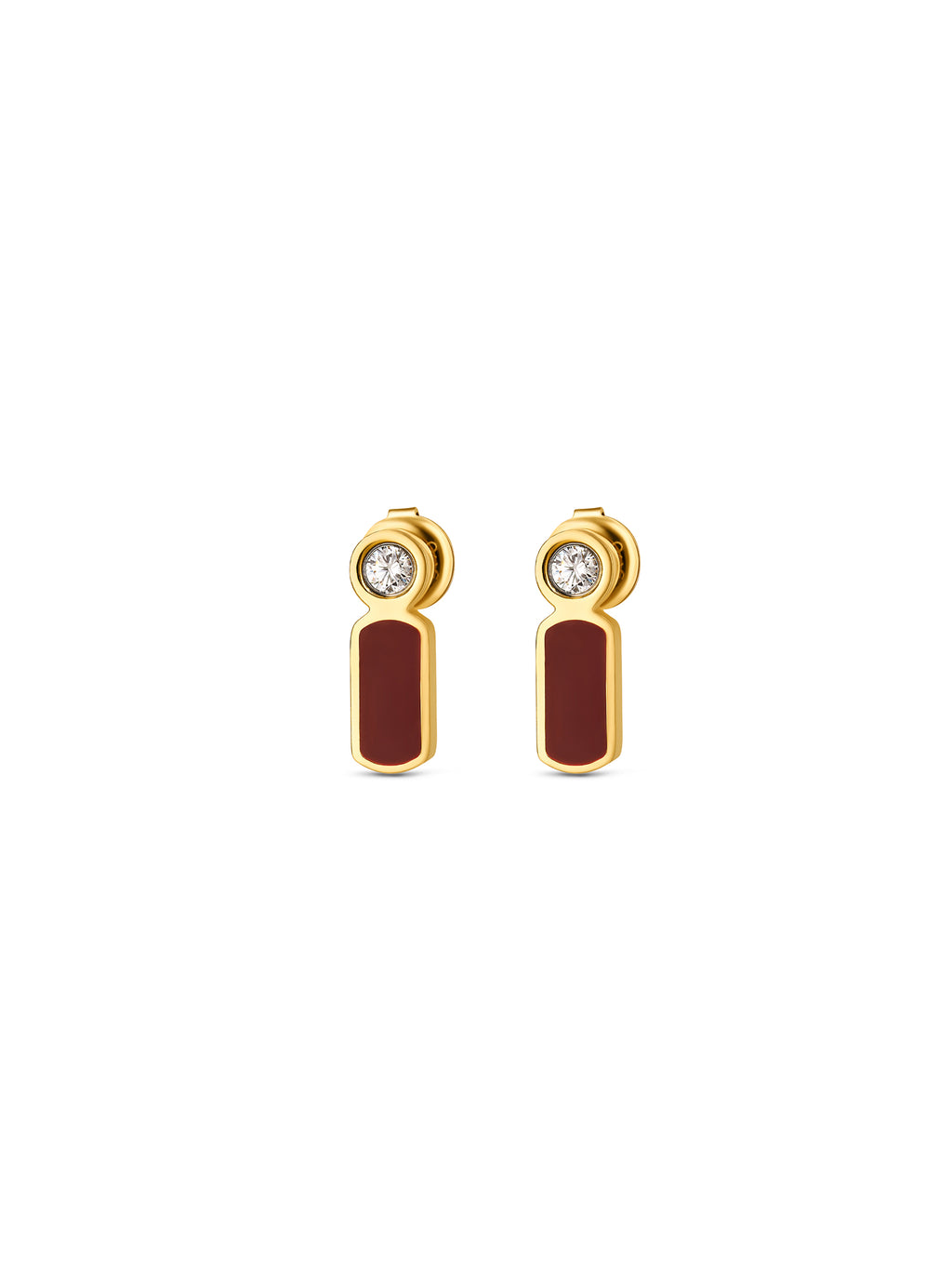 Set Colar e Brincos One Senhora Mood Rouge Gold - OJSET17G