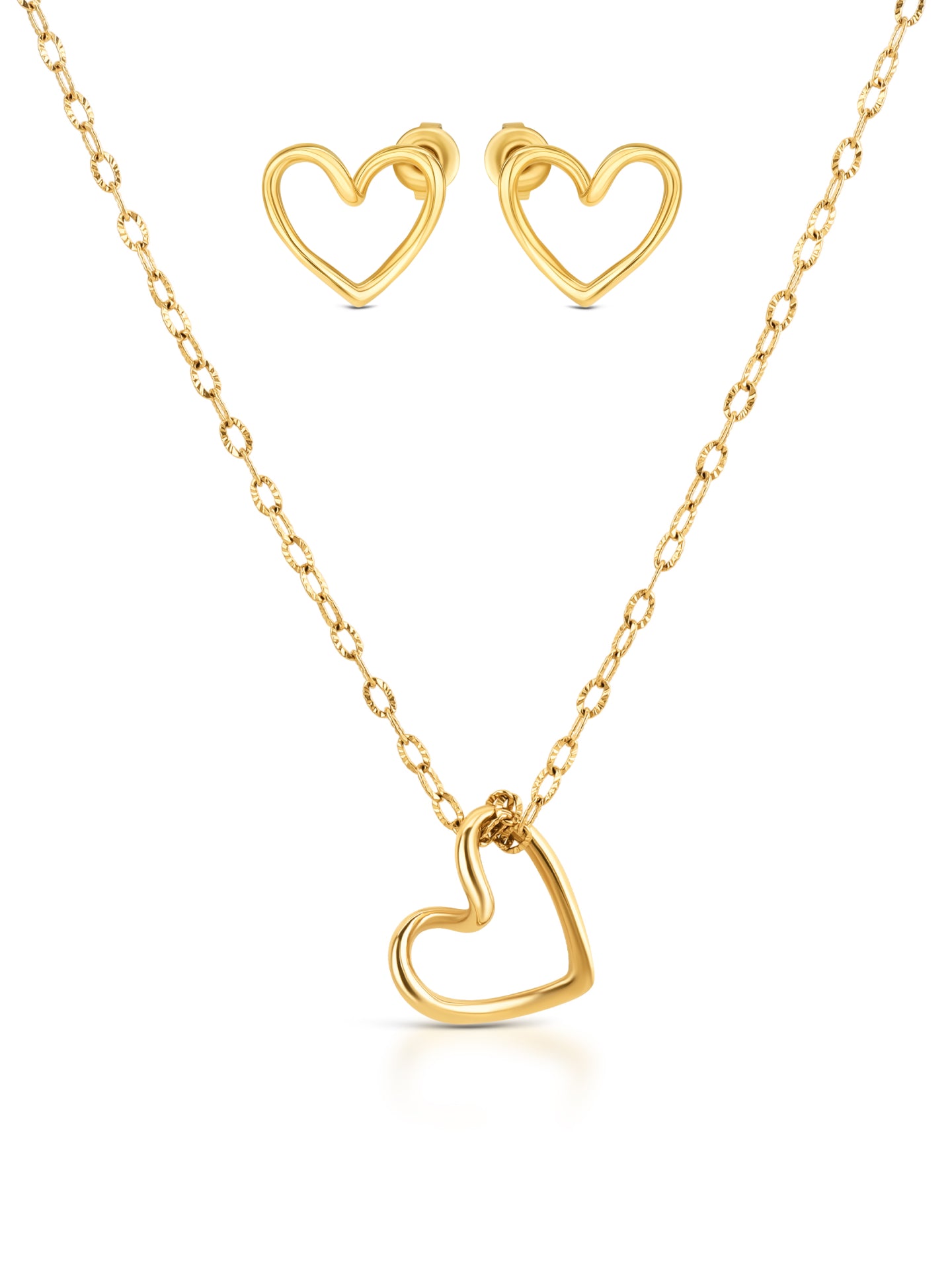 Set Colar & Brincos One Senhora Amour Gold - OJSET22G